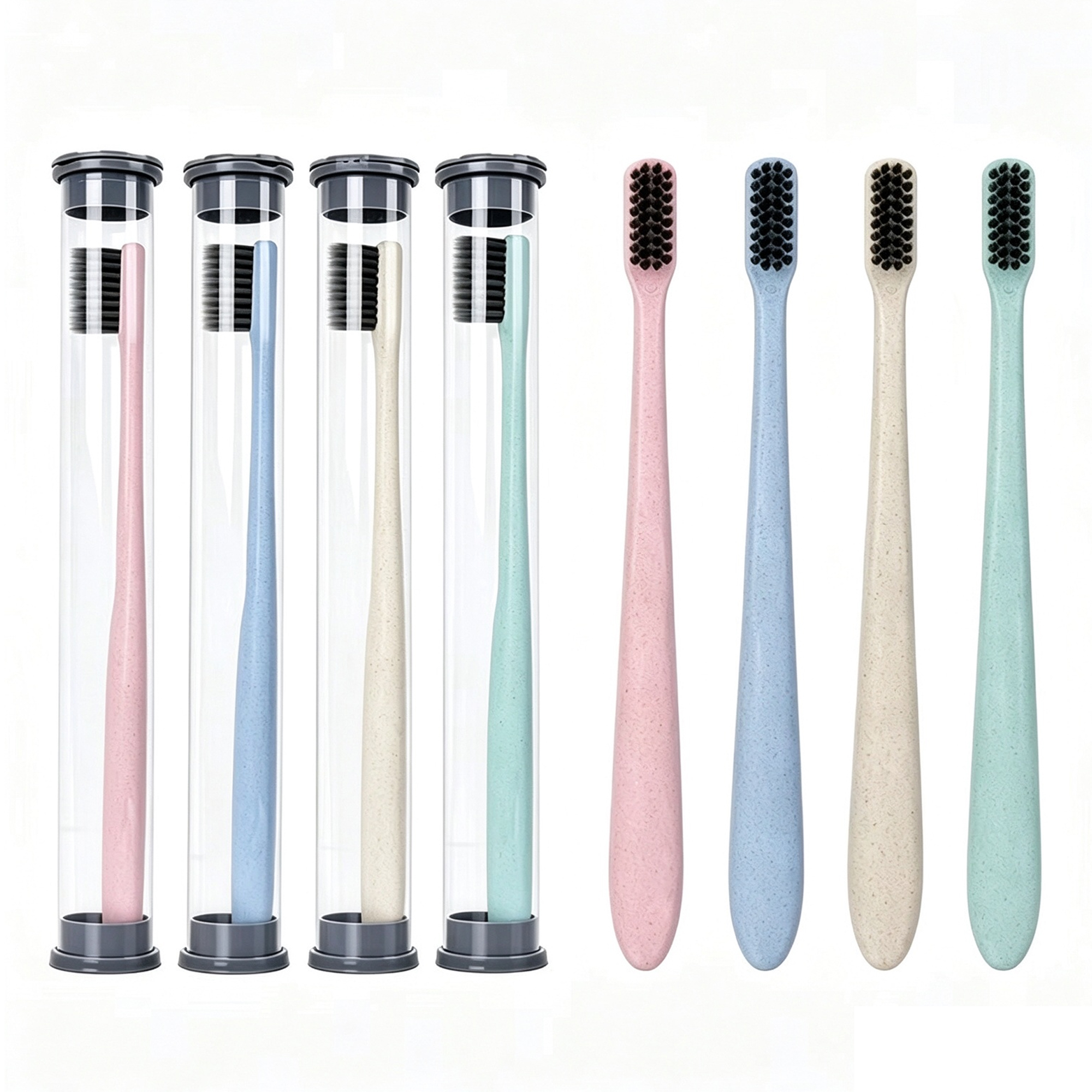Wheat Straw Charcoal Toothbrush 7