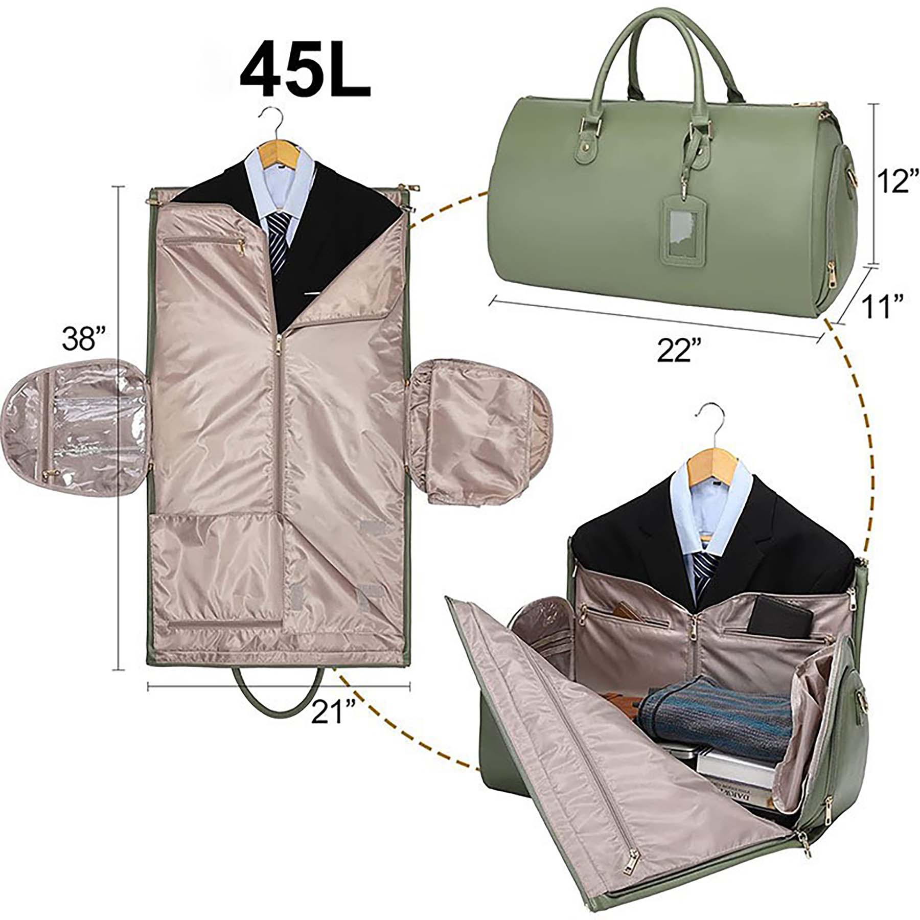 Leather Garment Bag 19
