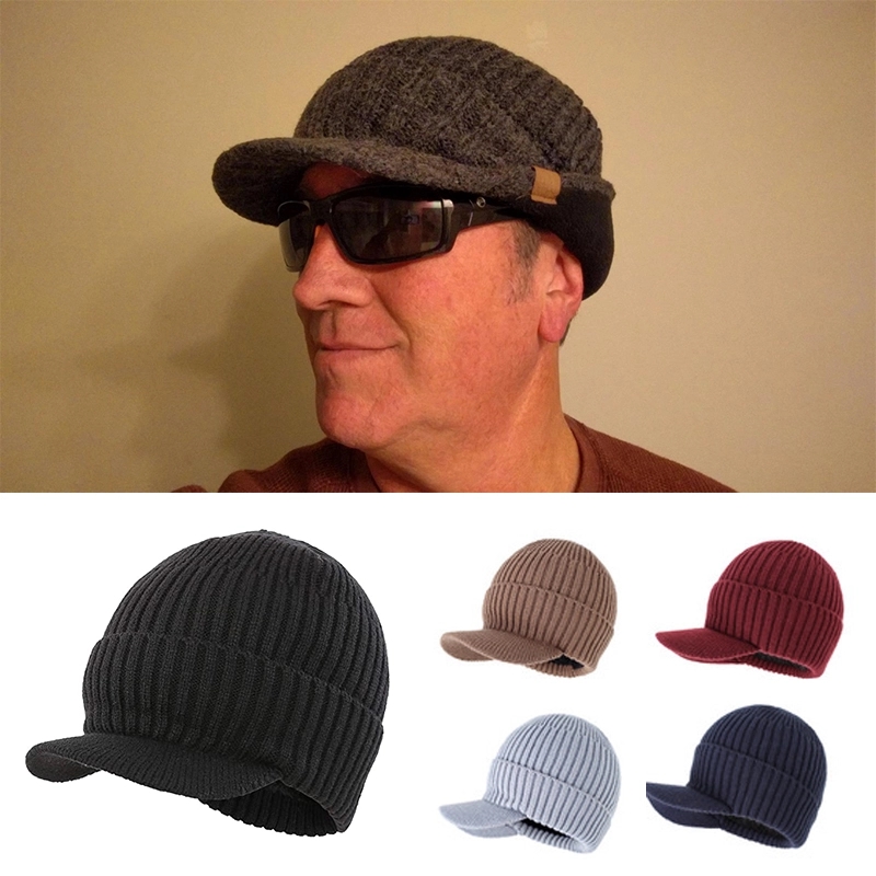Winter warm heavy knitted beanie