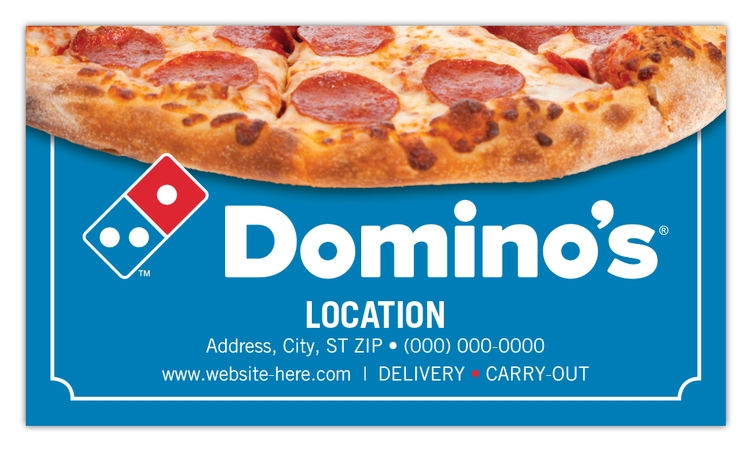 Domino S Business Card Magnet 3 5x2 Square Corners 20 Mil
