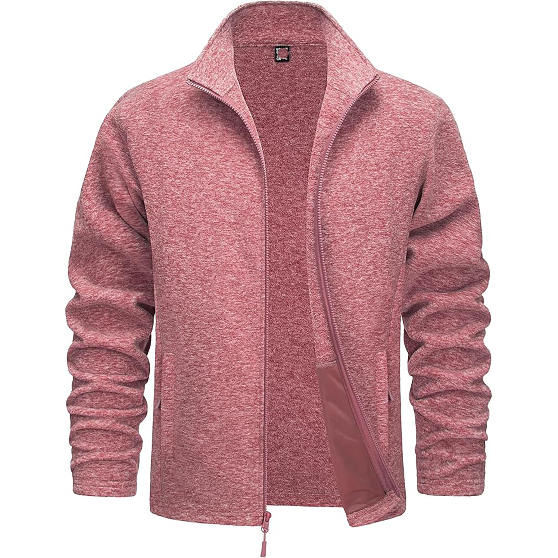 "Men Zipper Fleece Jacket Full zipper" 58