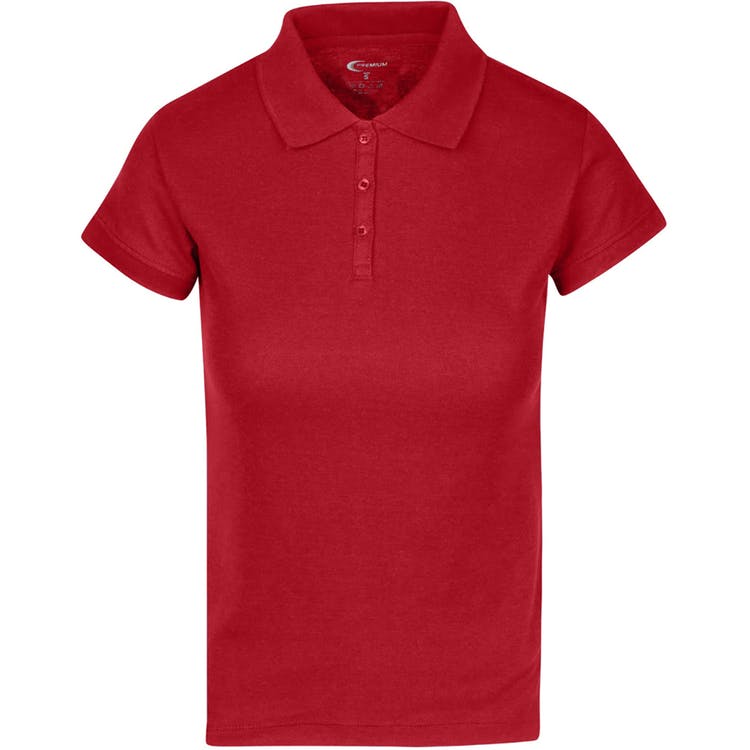 Juniors' Polo Uniform Shirts - Red Size Large 3