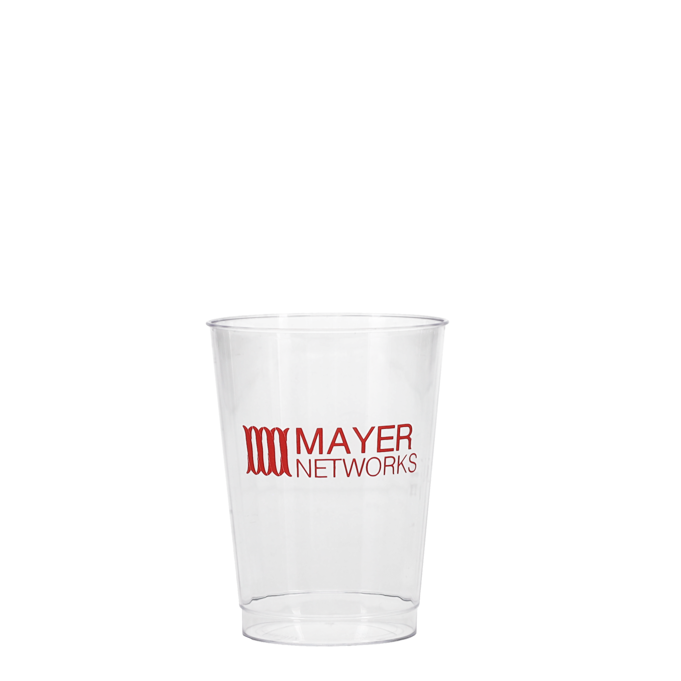 10 oz Hard Plastic Fluted Cup Clear Tradition Print 4