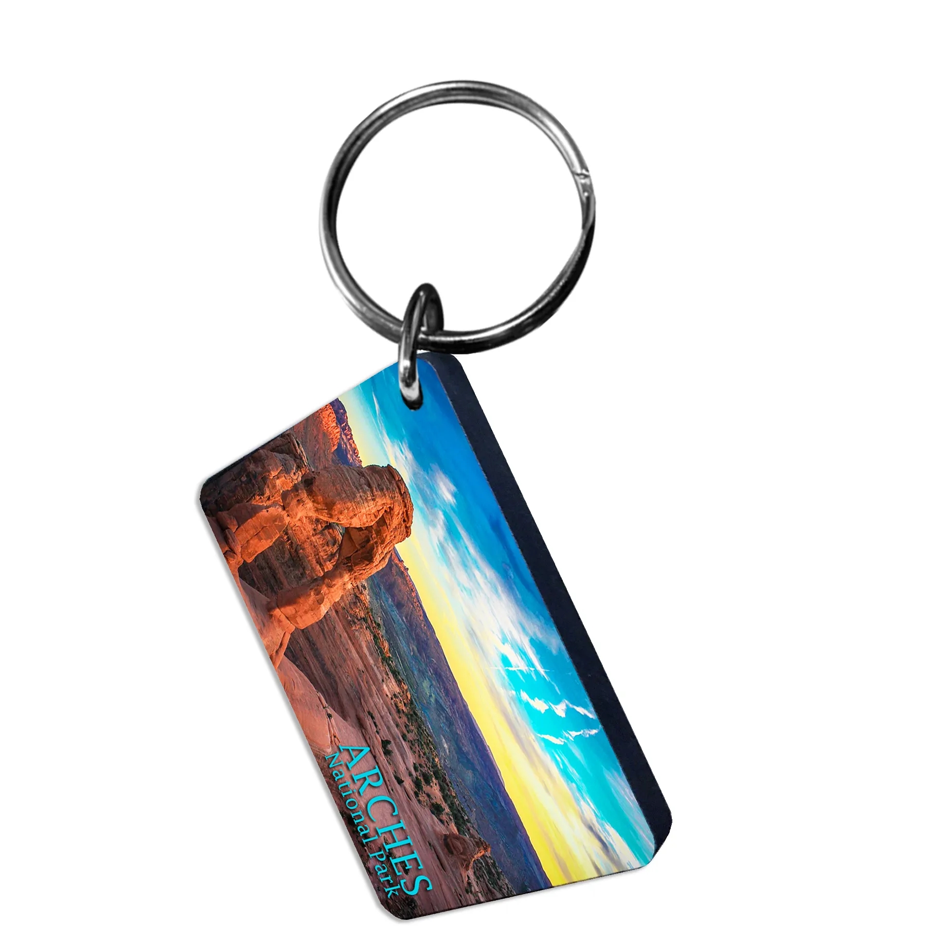 1/8" Ultra Vivid Recycled Wood Keychains 31