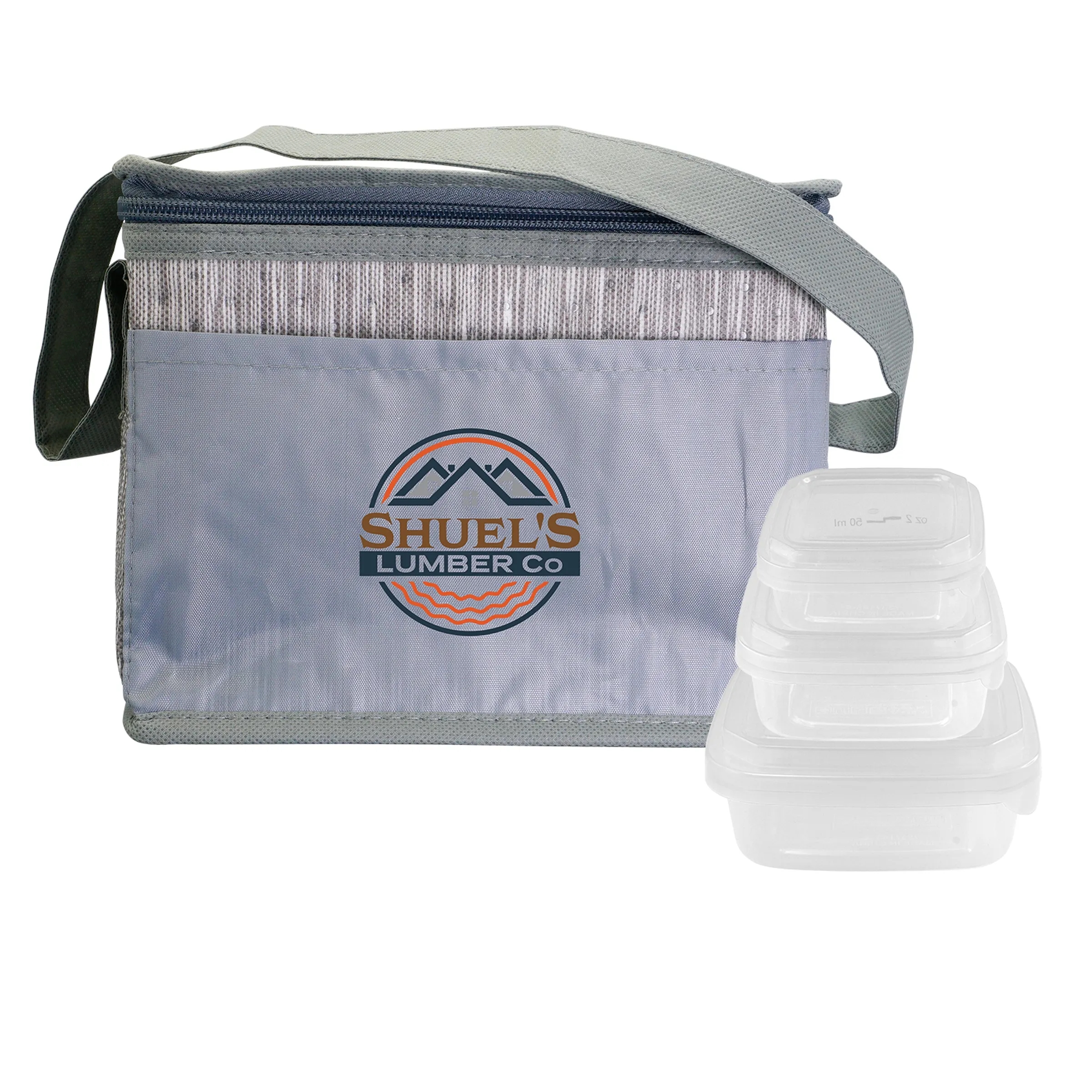 Gray Graph Portion Control Lunch Set 7