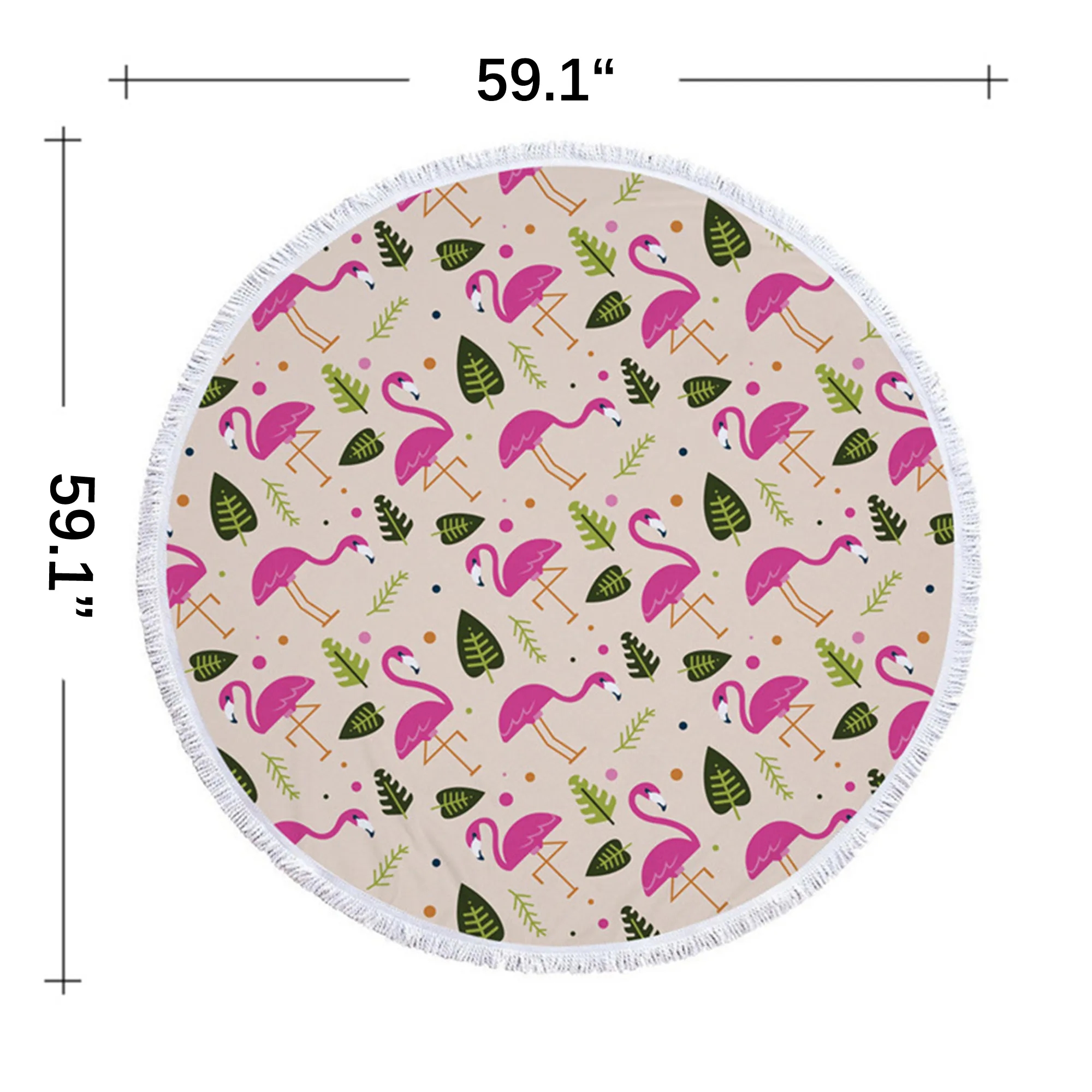 Full Color Microfiber Round Beach Towel