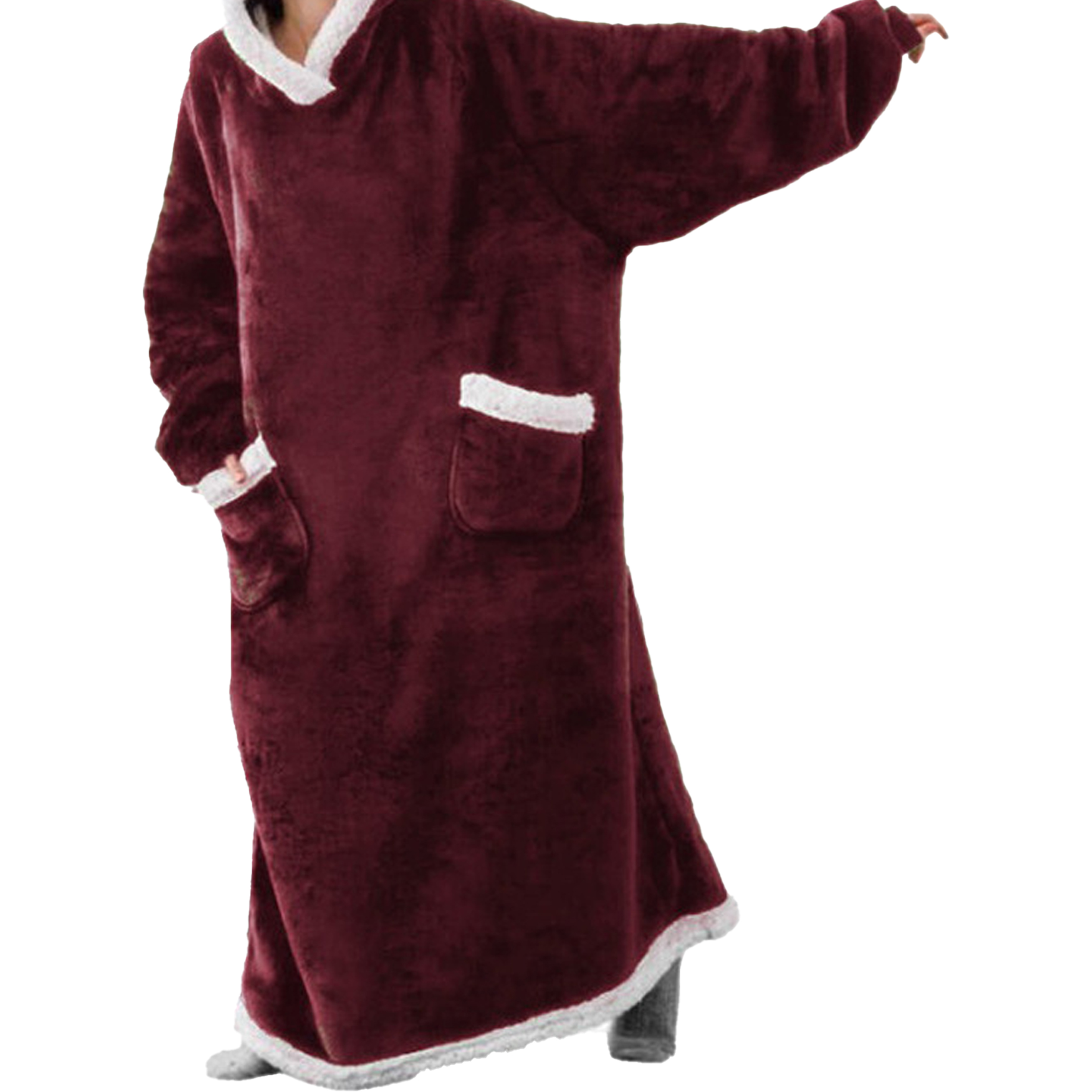 Polyester Winter Extended And Thickened Lazy Blanket 18