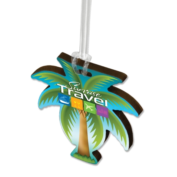 Custom Ultra Vivid Recycled Wood Bag Tags 23