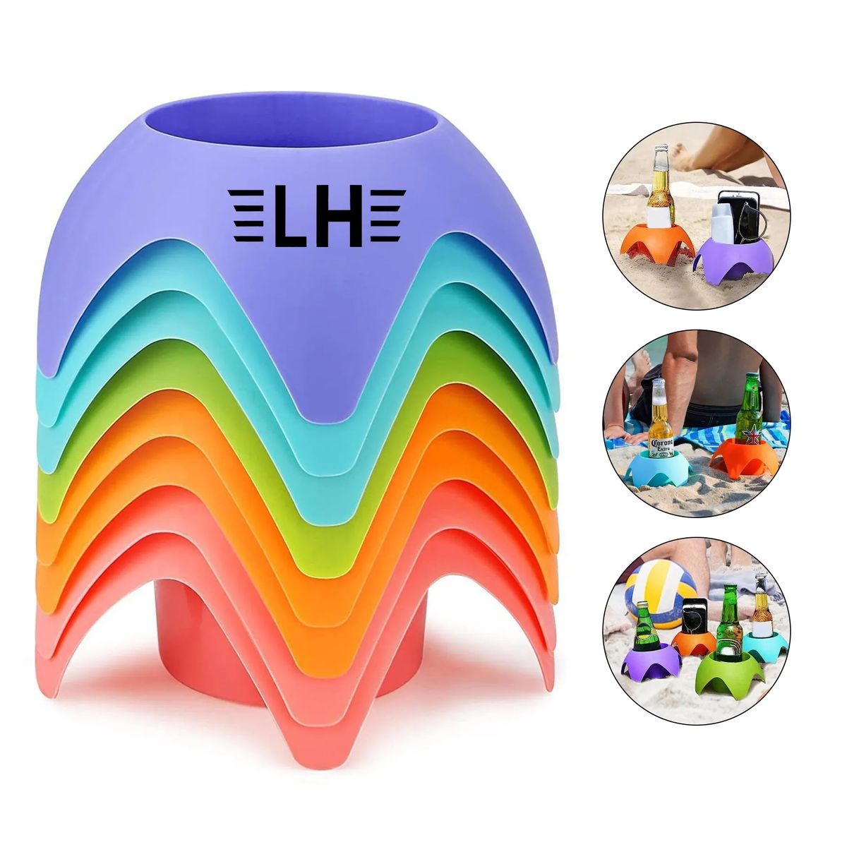 Beach Drink Cup Holder Sand Coasters