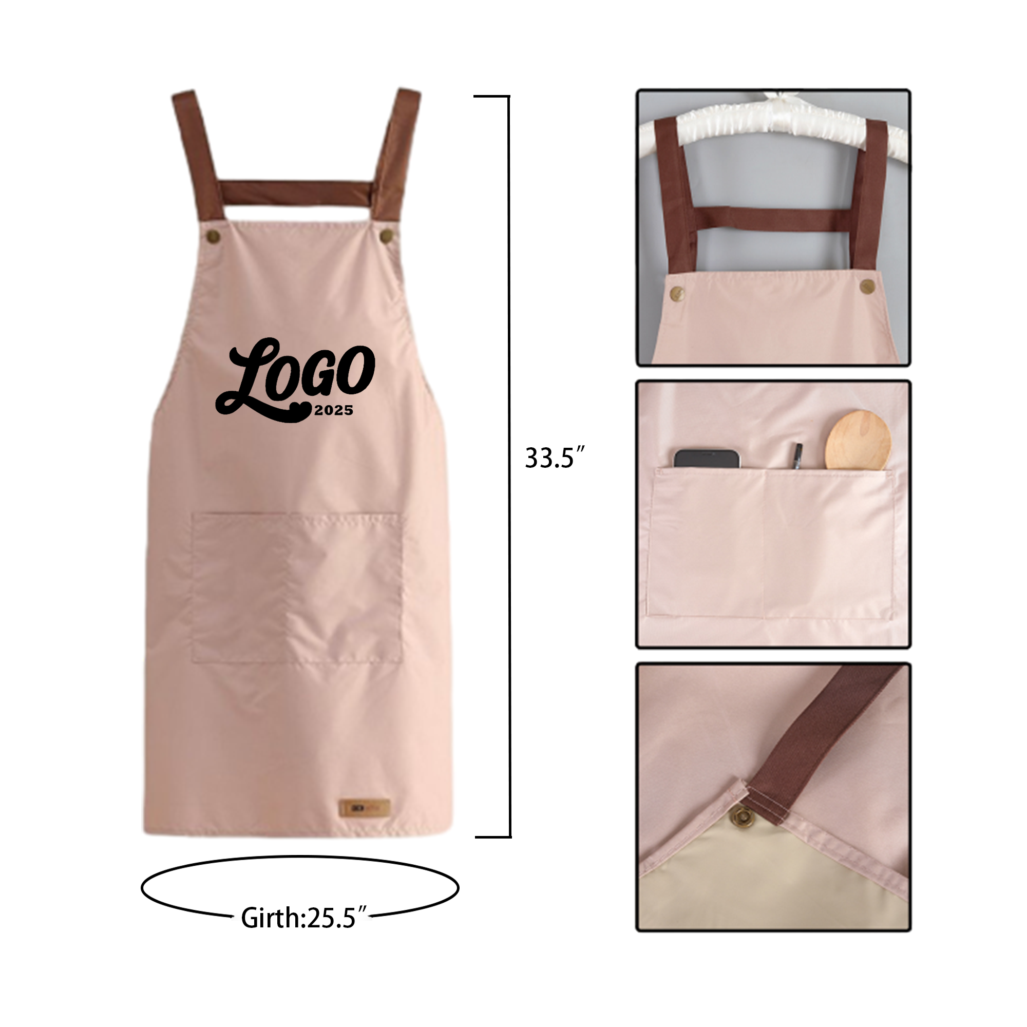 Waterproof And Oil-Proof Pvc Kitchen Apron 12