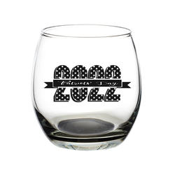 11.5 oz. Mikonos Stemless Wine Glass (1 Color Imprint)