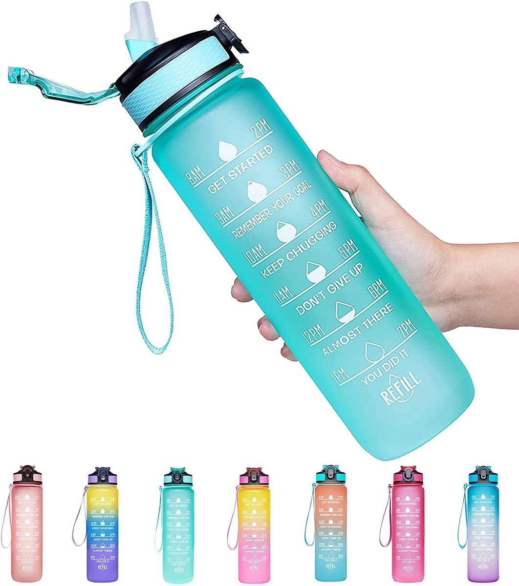 Marked water bottles