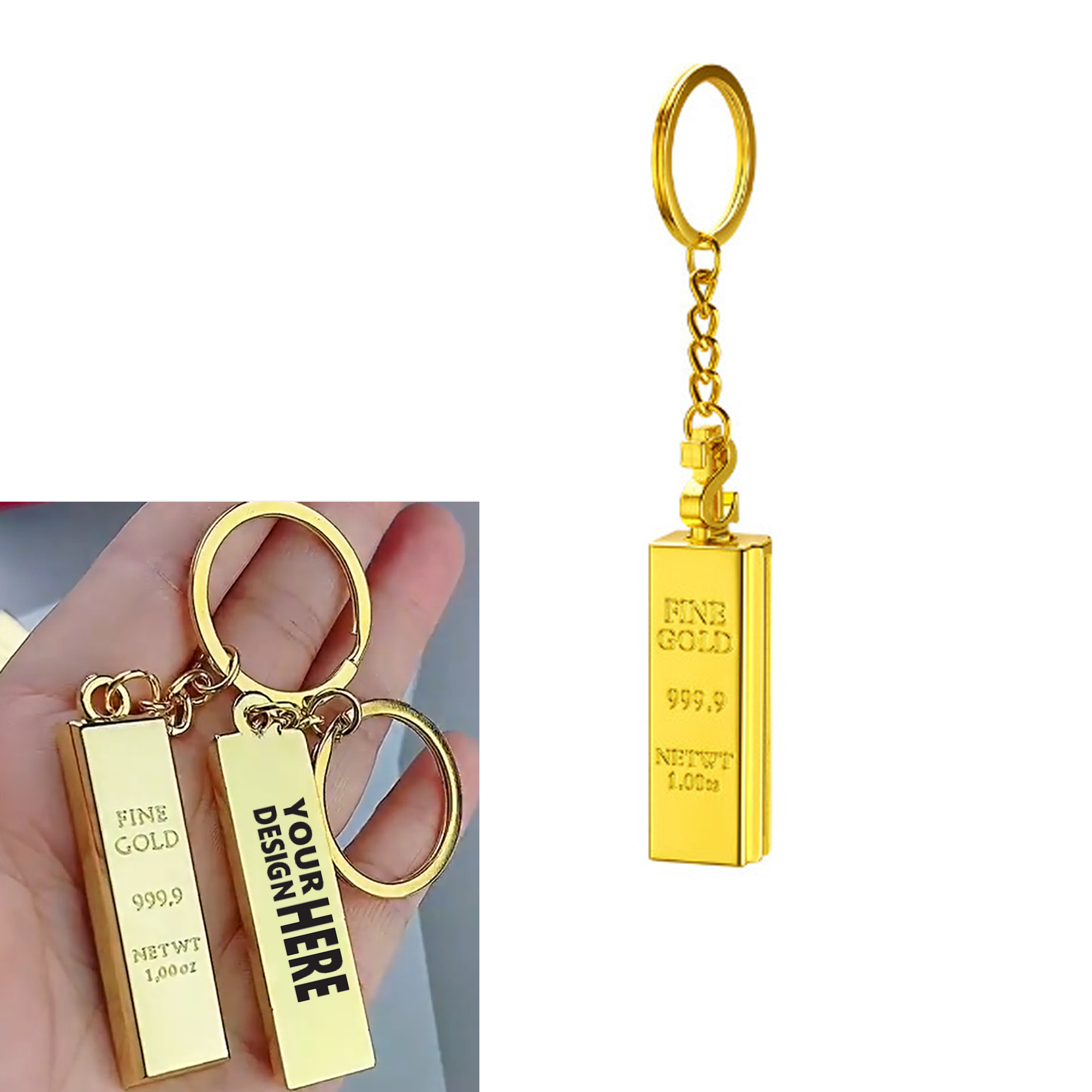 Gold  Keychain 3