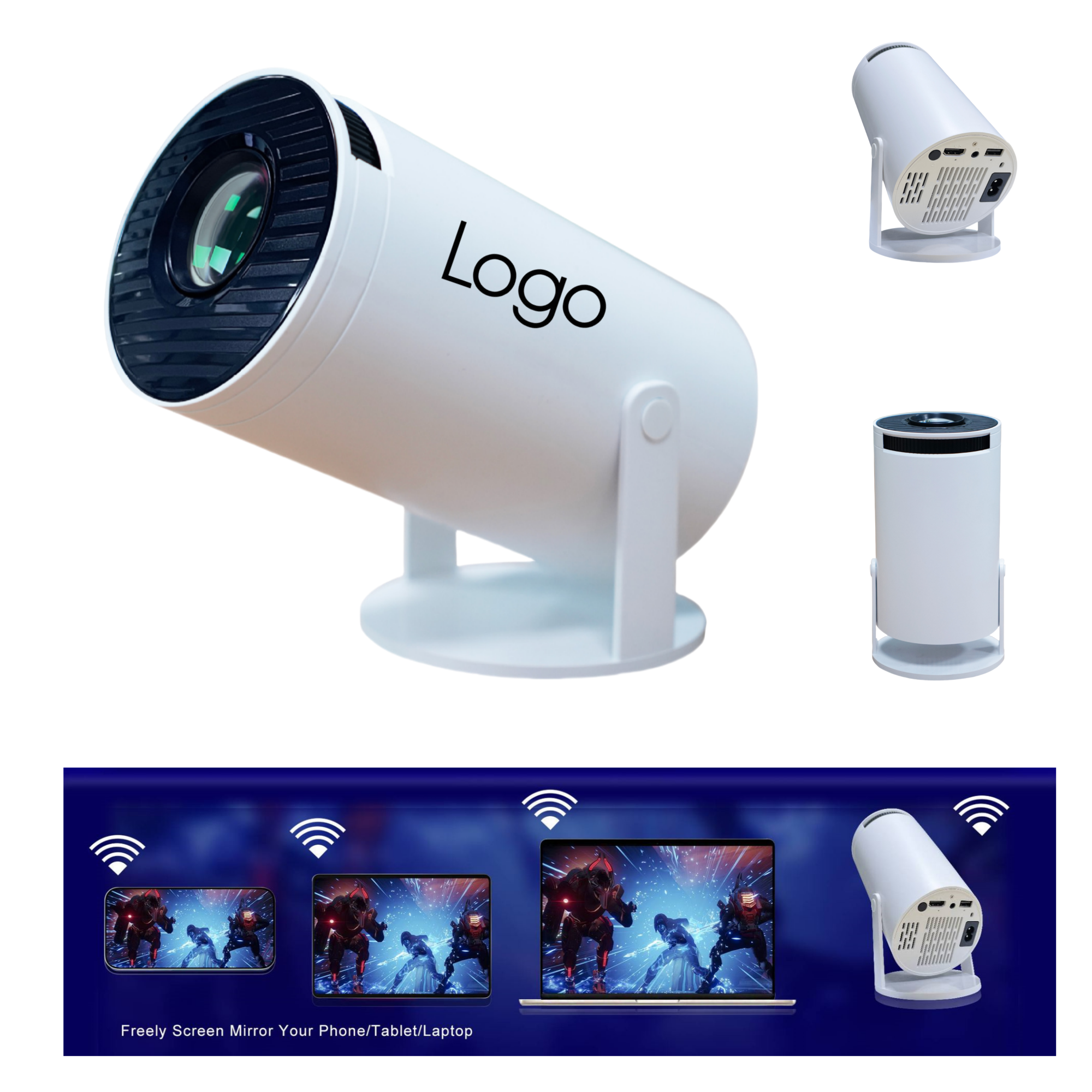 HD Wireless Screen Mirroring Projector 3