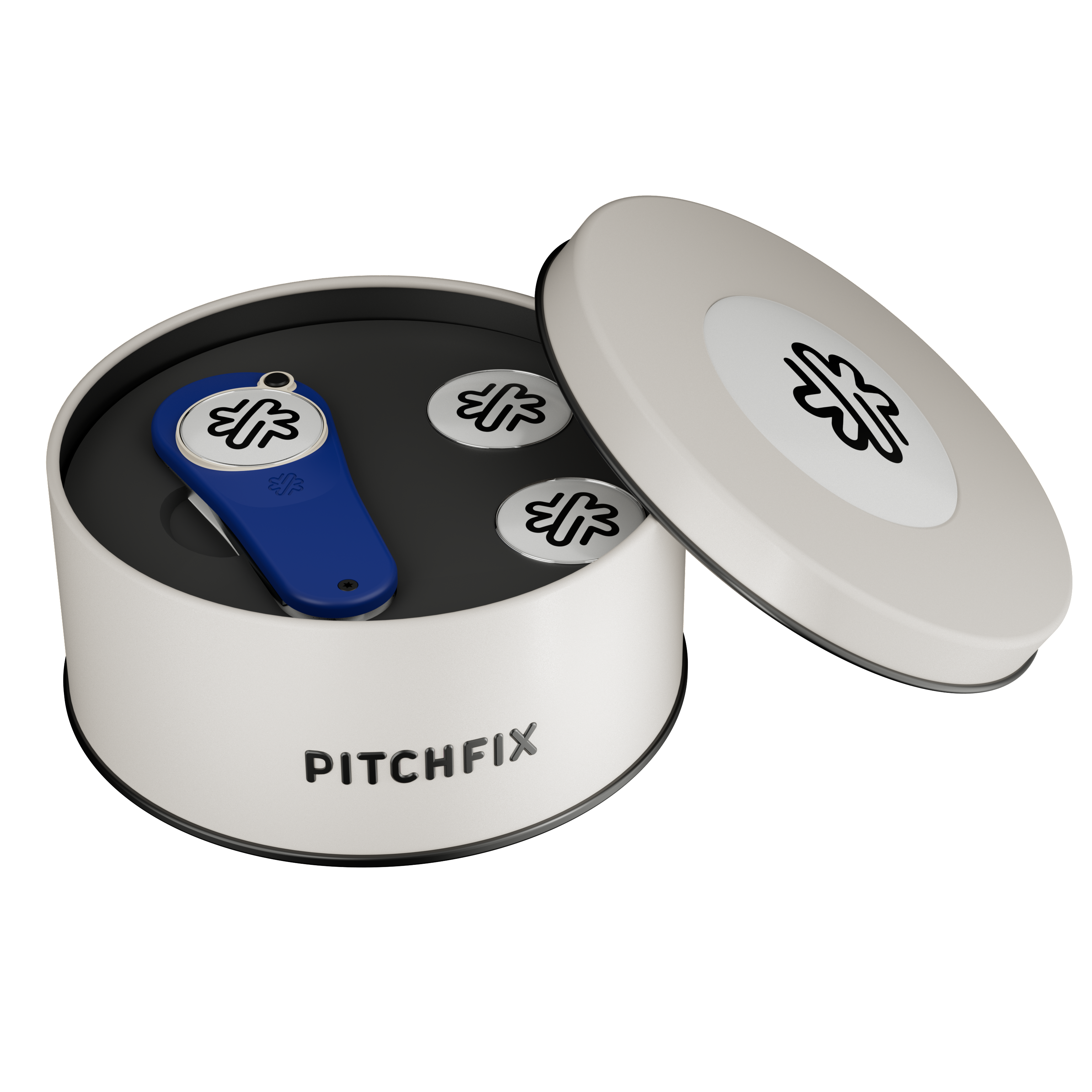 Pitchfix Original Golf Divot Tool in Round Tin 10
