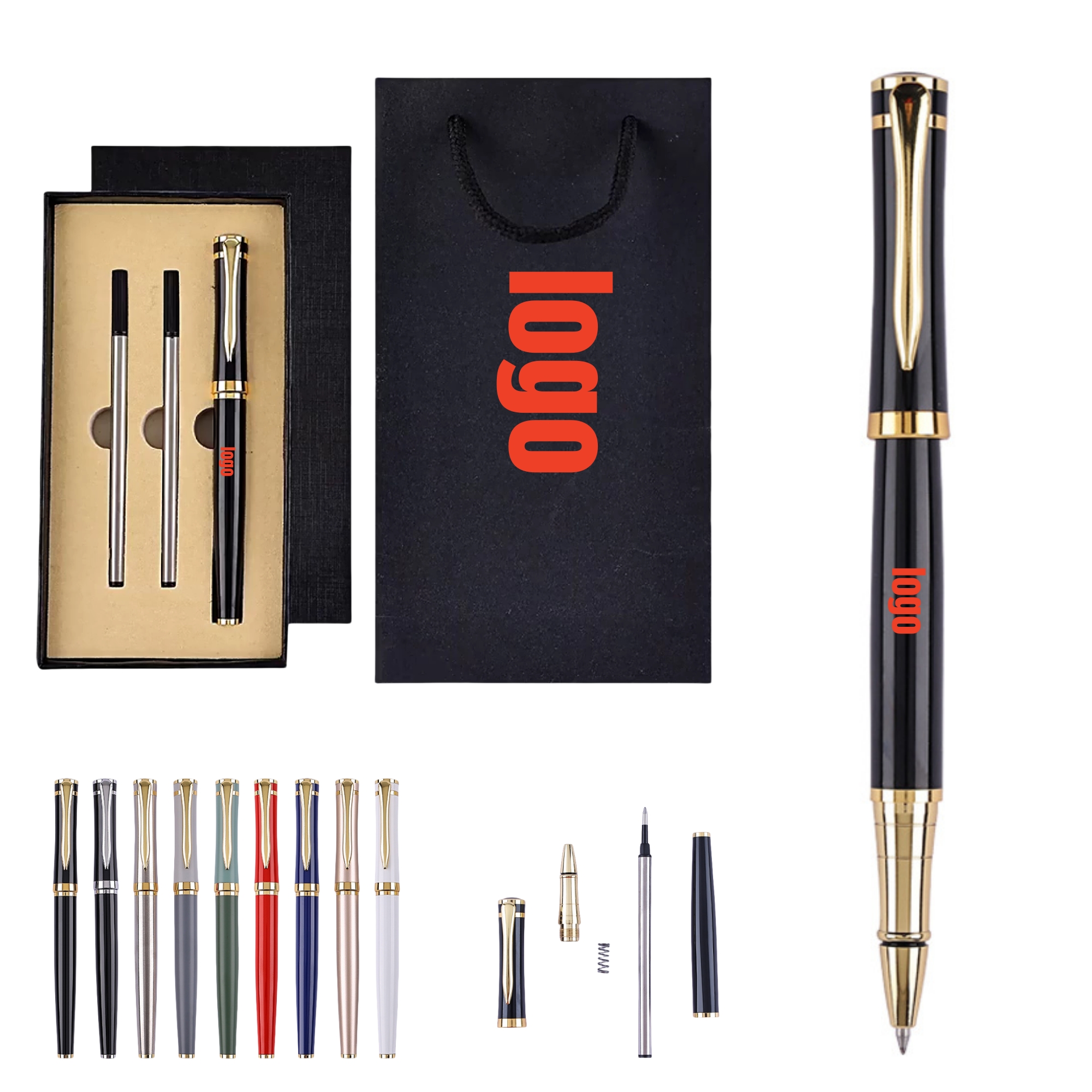 Executive Metal Pen ?C Piano Finish, Gift Box, Custom Logo 3