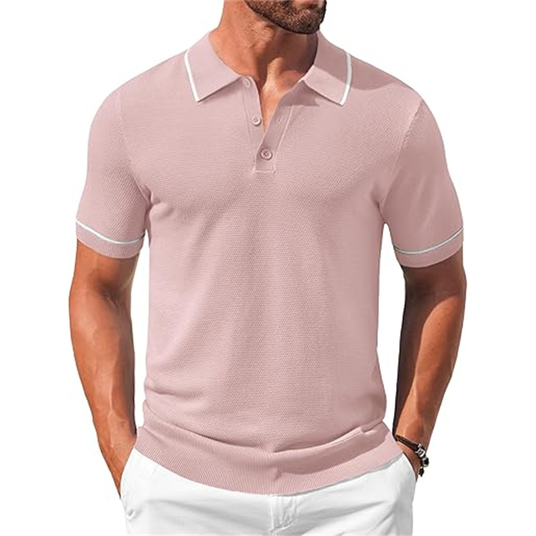 Men's Knit Golf Polo Shirt 46