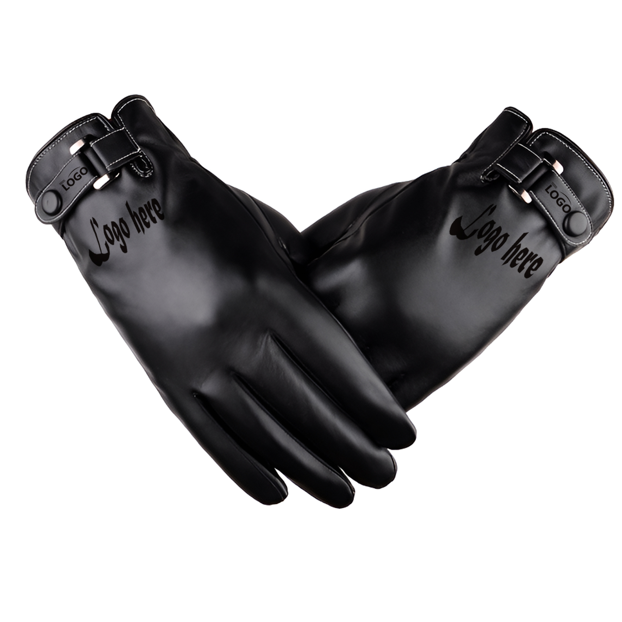Stylish Winter Thermal Leather Gloves 7