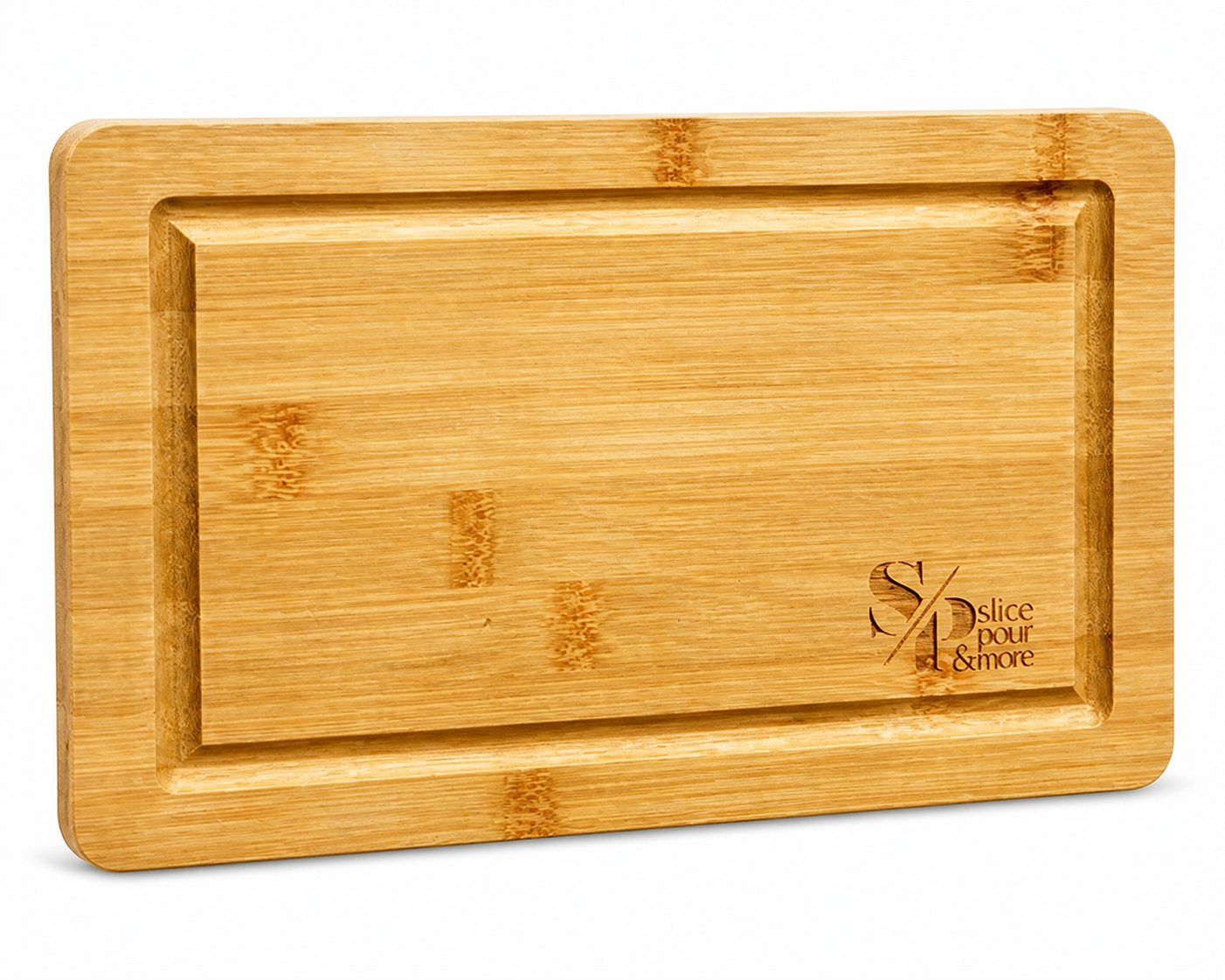 12" x 8 1/8" Medium Bamboo Cayman Cutting Board