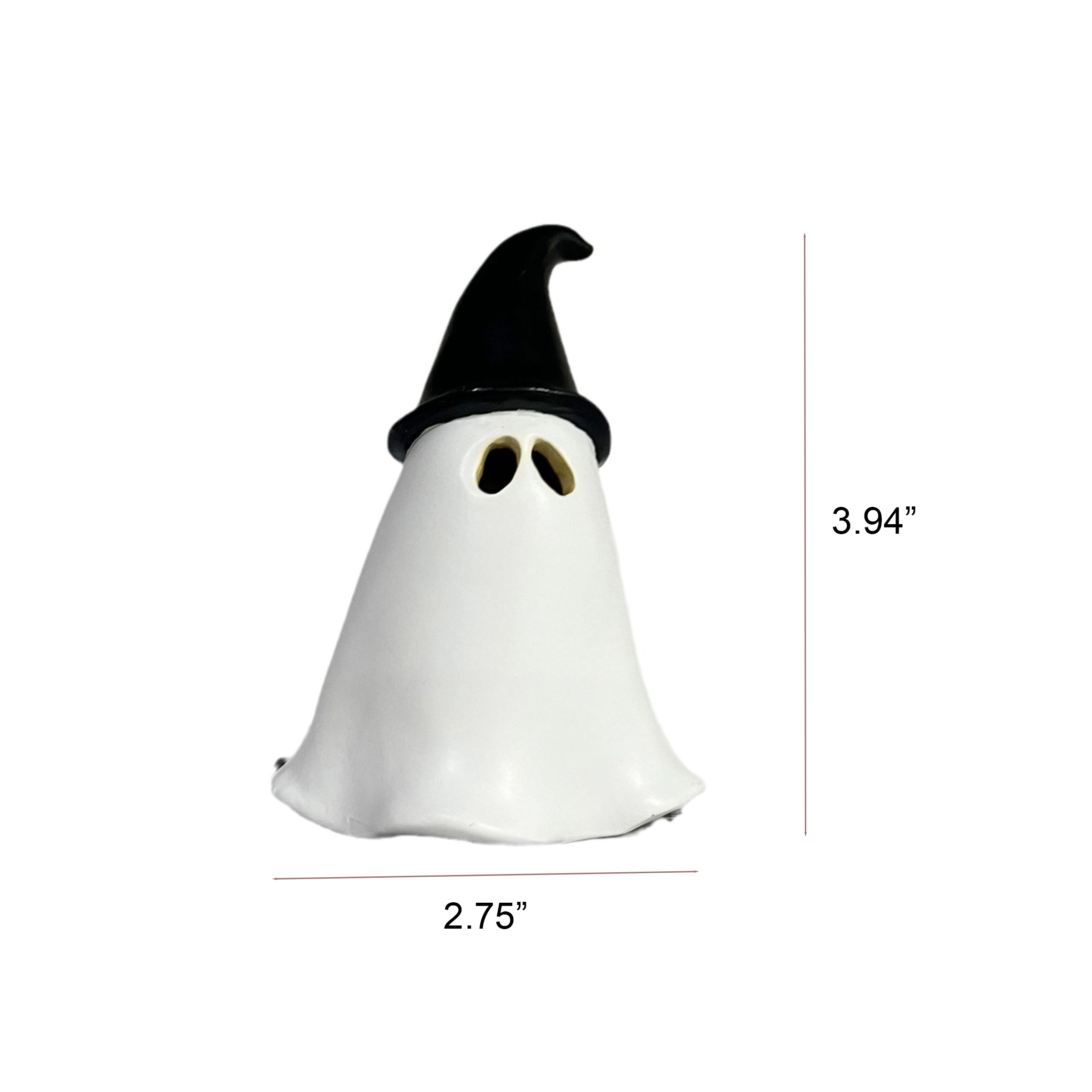Resin Halloween Ghost Incense Burner ?C Frightfully Fun With Pumpkin And Witch Hat 10