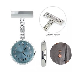Portable Medical Metal Clip Pocket Nurse Watch