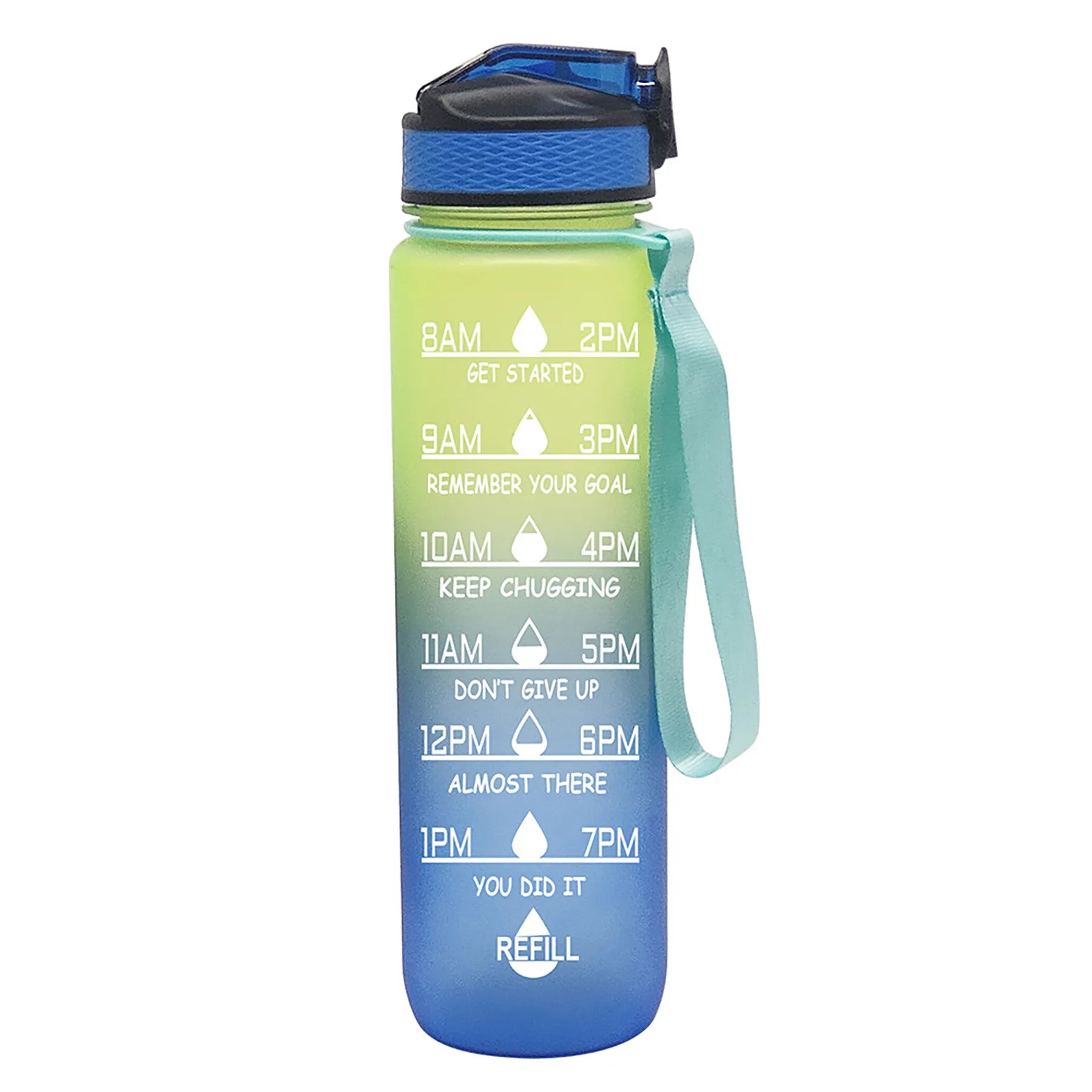 Sports Water Bottle with Time Marker 30