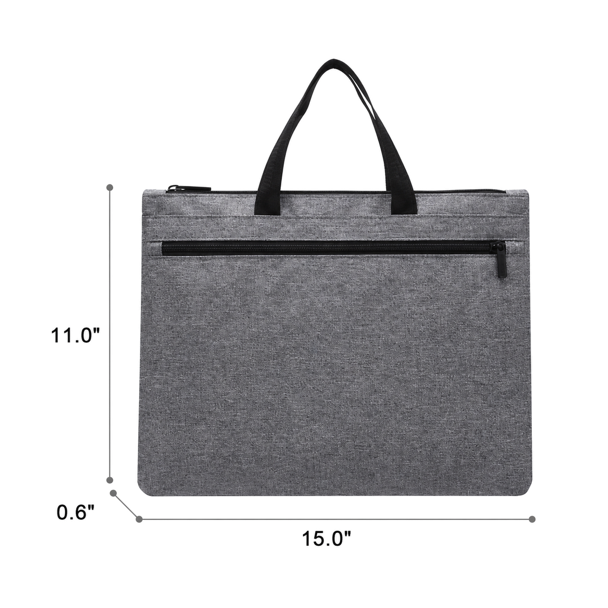 Lightweight Briefcase with Front Zip Pocket 3