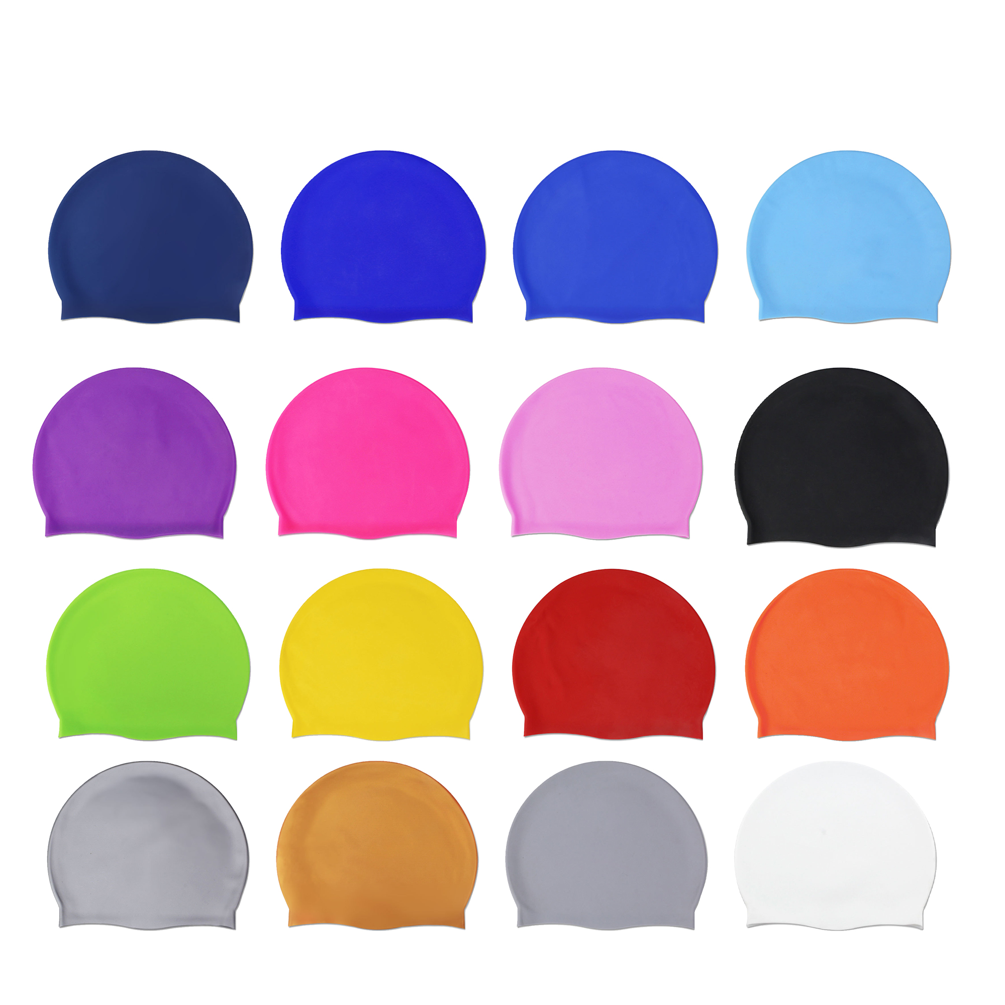 Unisex Silicone Swimming Cap with Ear Cover ?C 16 Colors 7