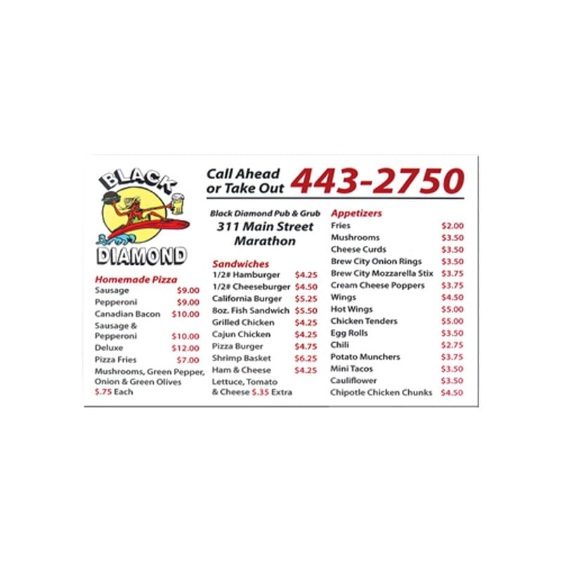 Custom Schedule Magnet -20mil