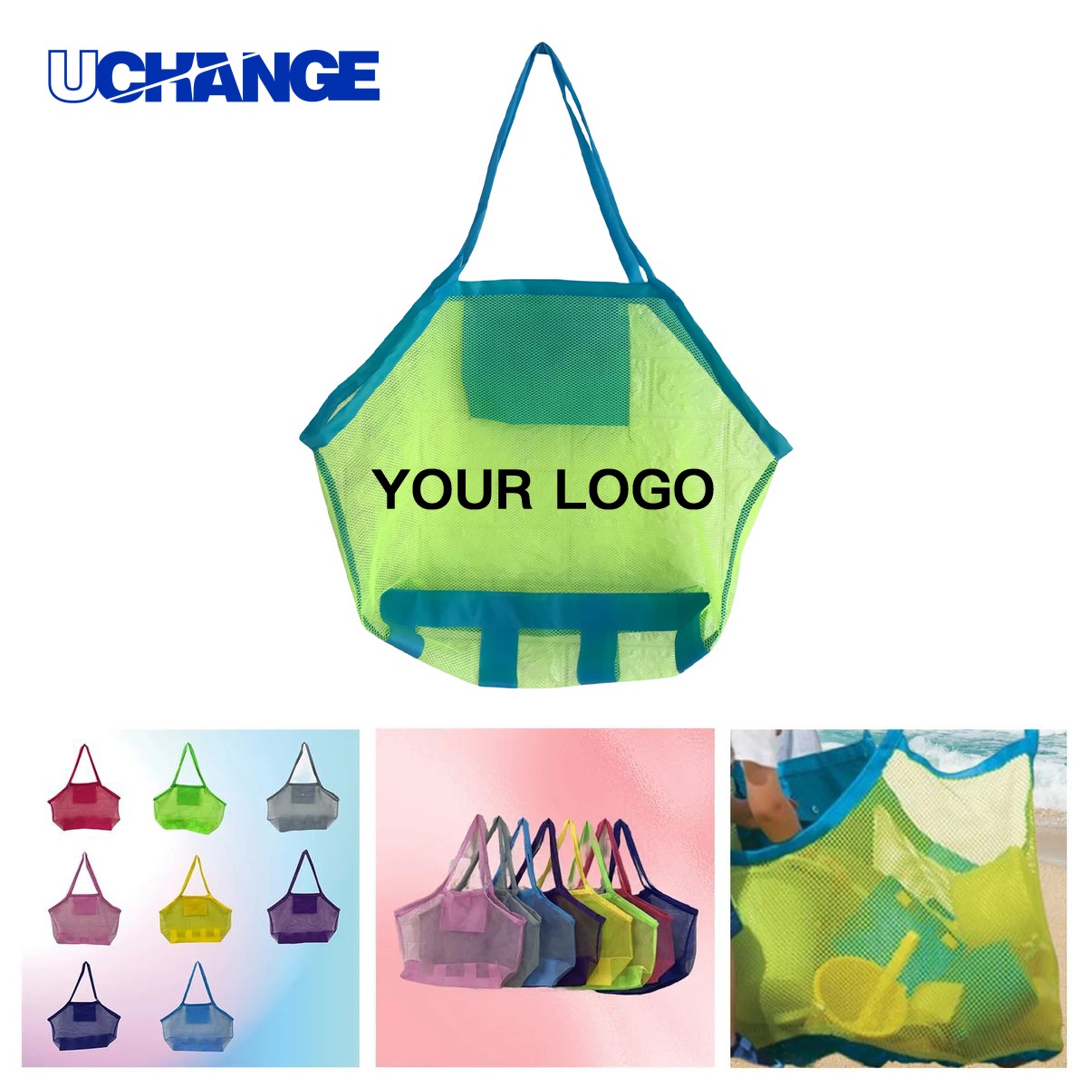 Beach Tote Bag Carrier for Towels Sunscreen