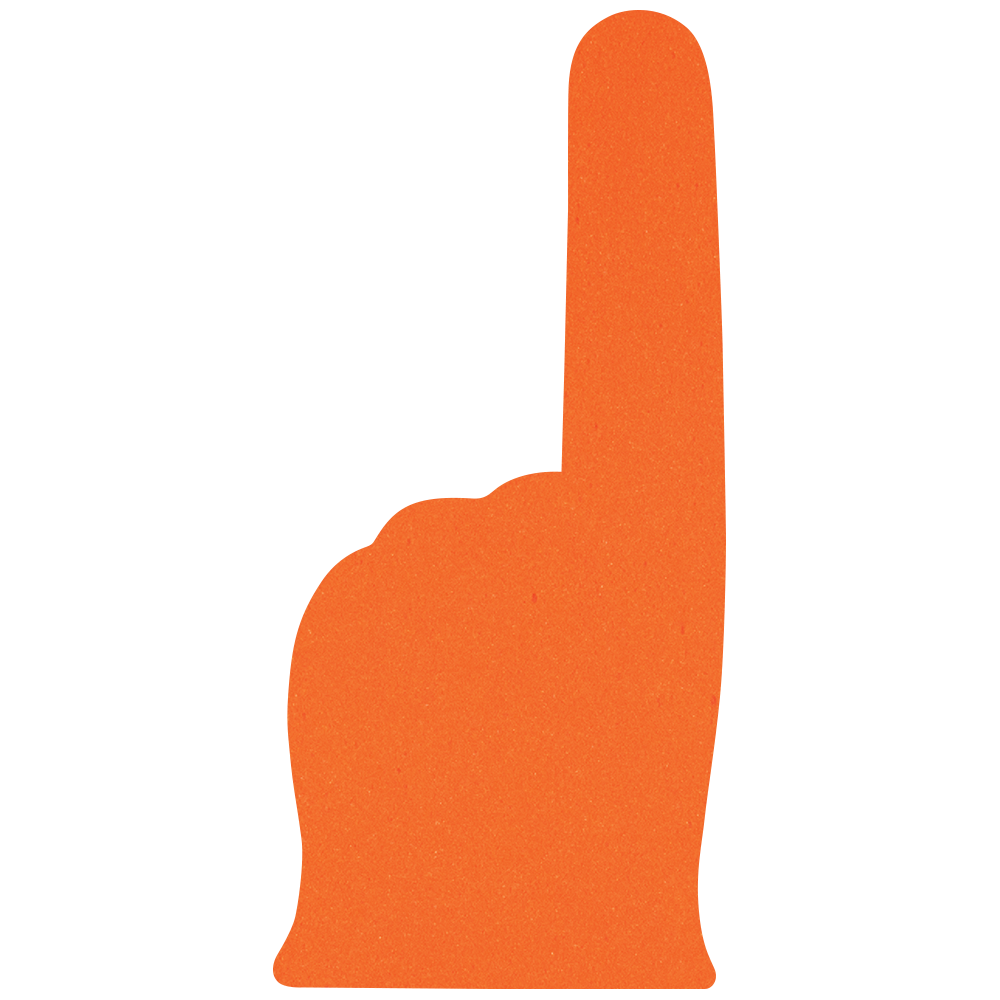 18" Classic #1 Foam Finger 52