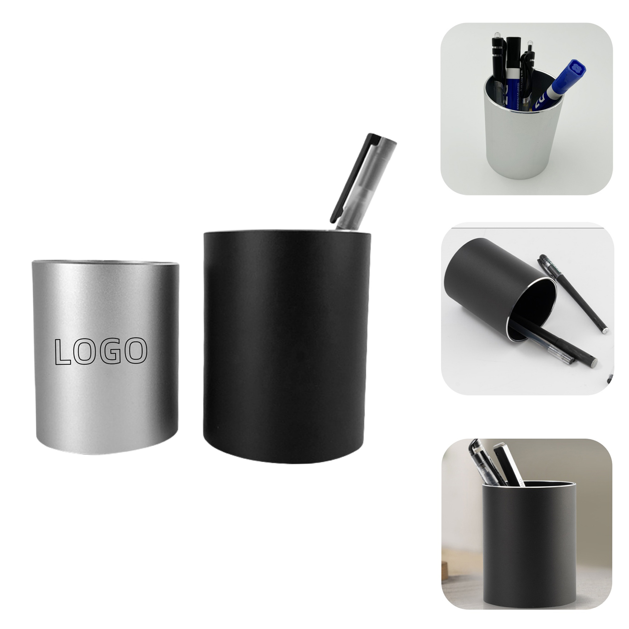 Steel Pen Holder and Desk Organizer Cup 4