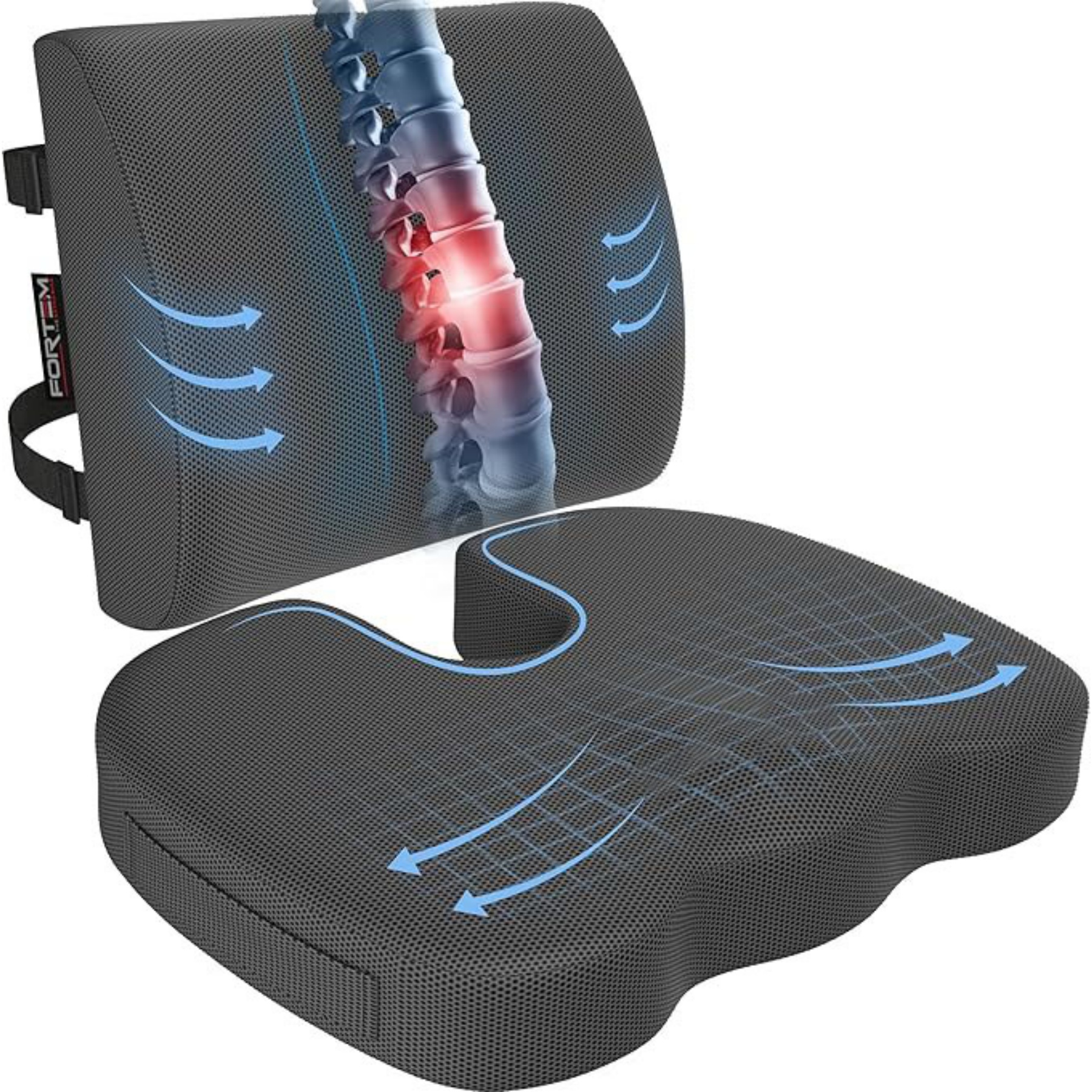 Memory Foam Seat Cushion and Lumbar Support 26