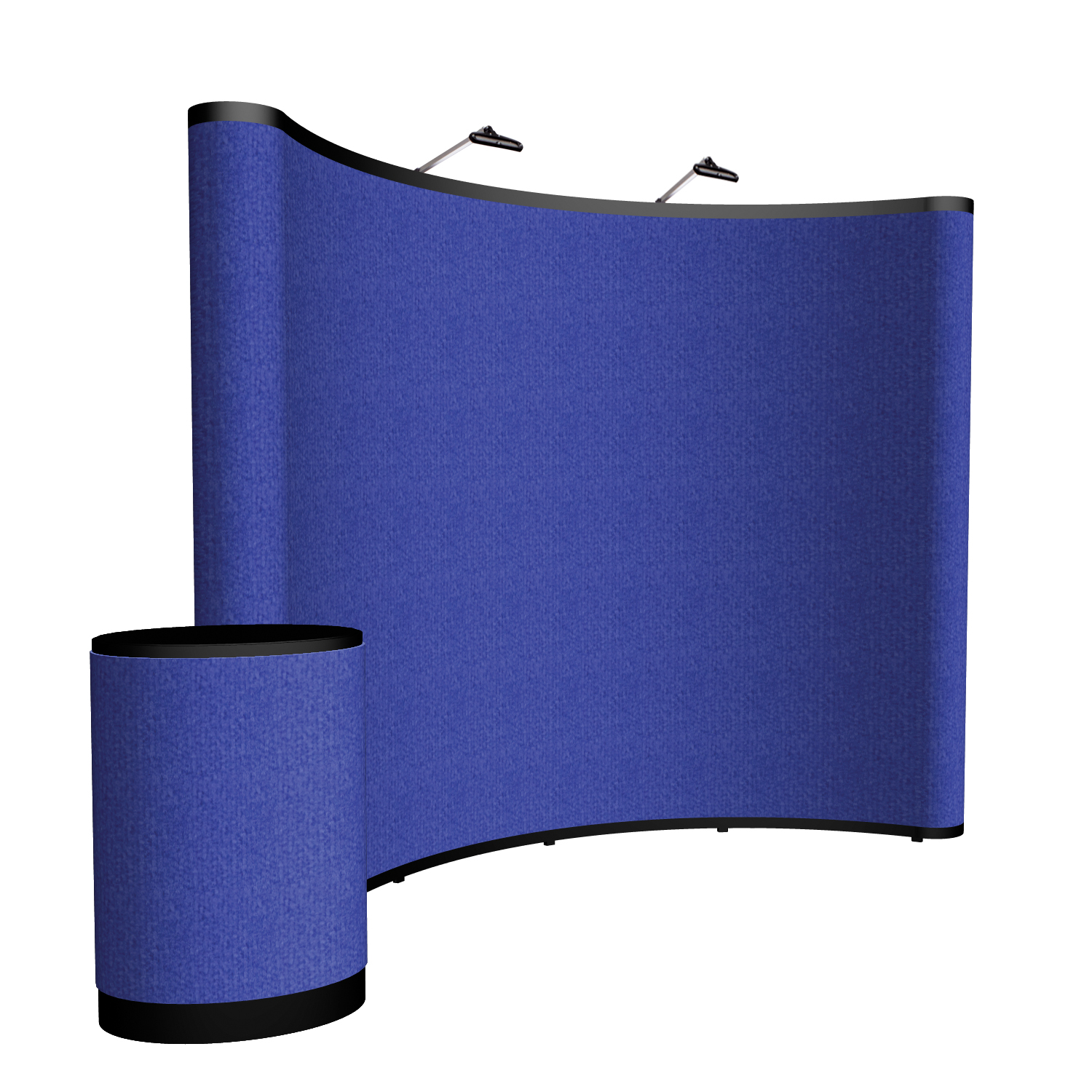 10' Curved Show 'N Rise Floor Display Kit (Fabric) 18