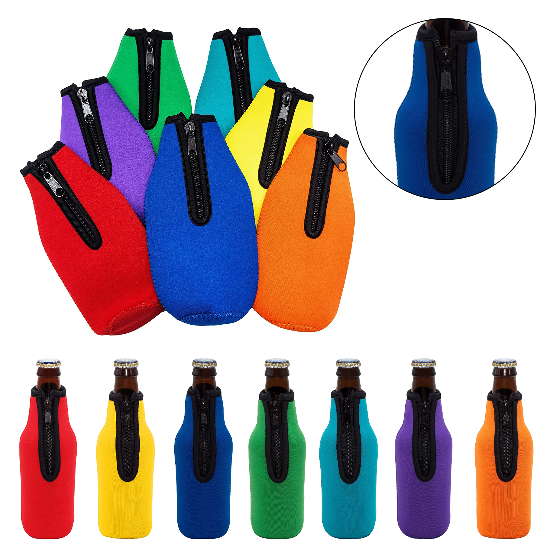 Neoprene Bottle Sleeves, custom koozie with logo imprint 6