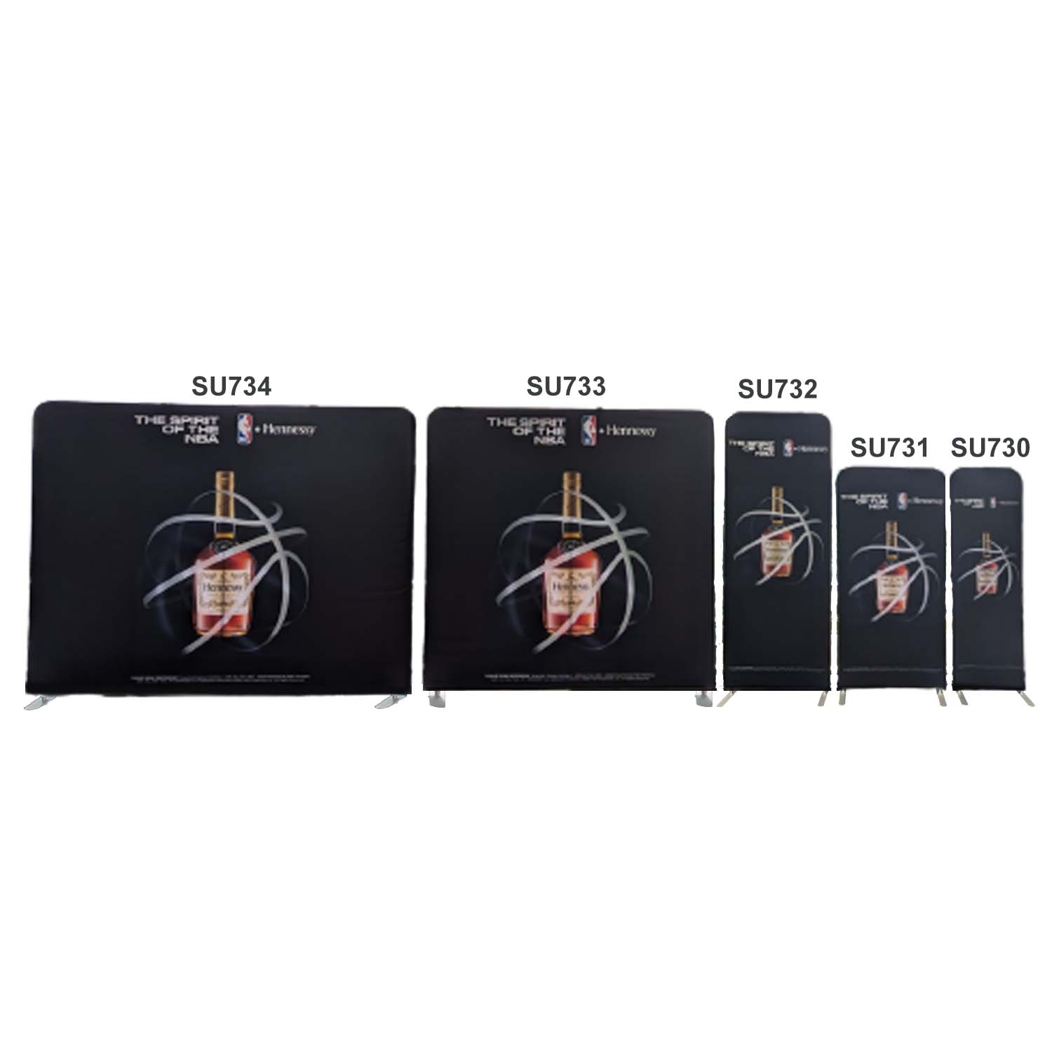48Hr Quick Ship -3'W x 96"H EuroFit Tension Fabric Banner Display Kit, Graphics Double Sided 3