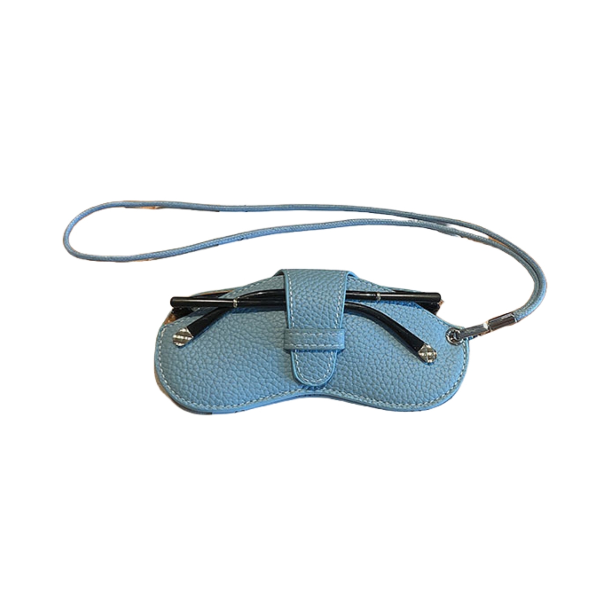 Soft Leather Sunglasses Pouch With Lanyard 12