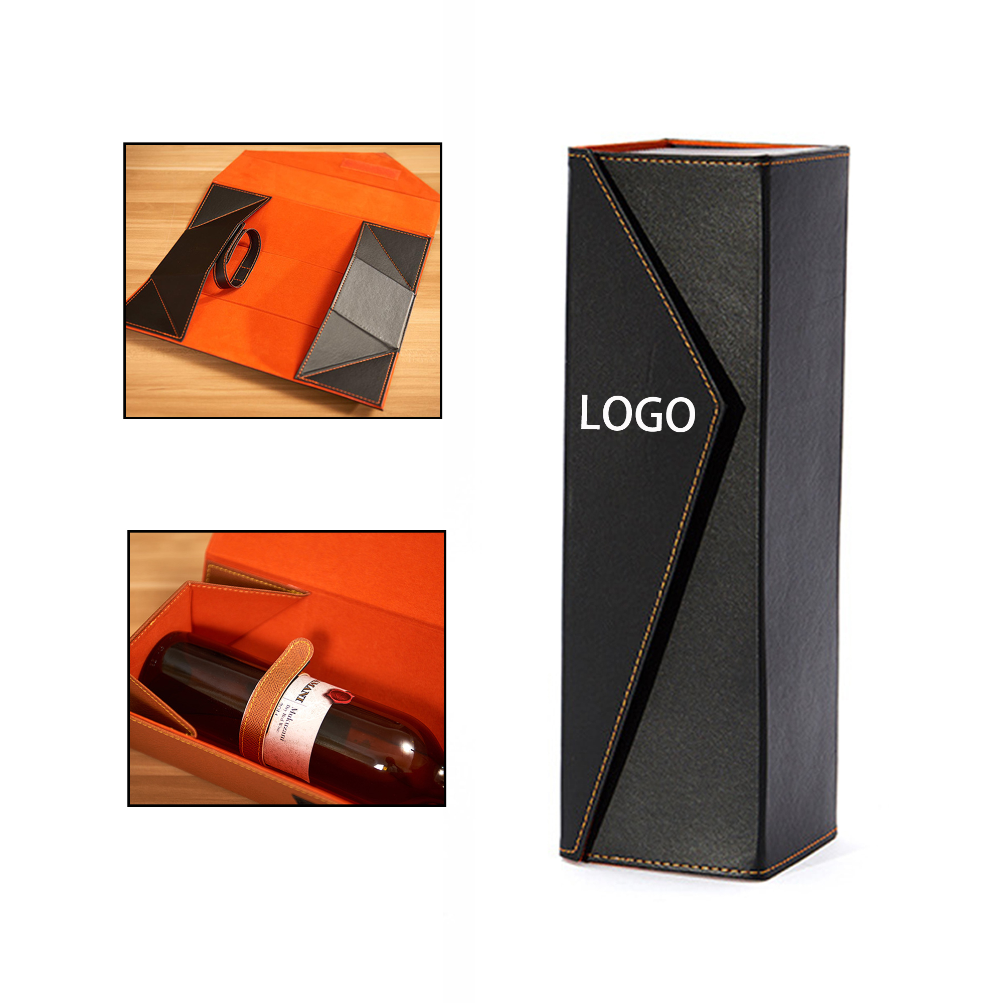 MOQ:10pcs Single Bottle Wine Packaging 4
