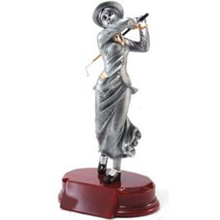 10-1/4" Vintage Golf-Female Resin Figure