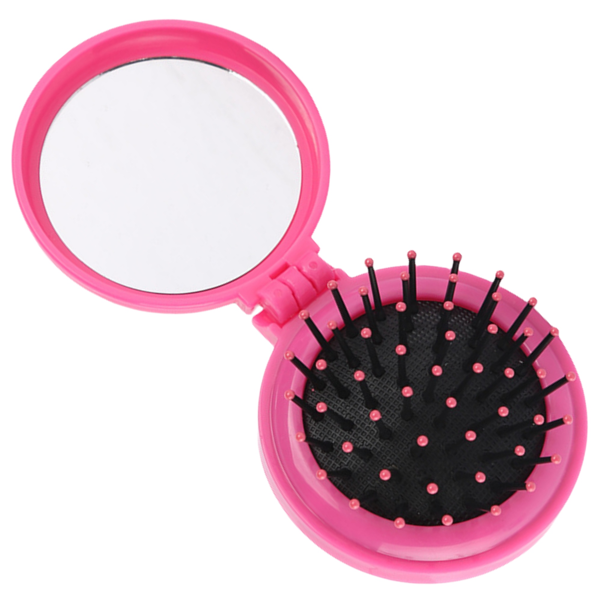 Folding Hair Brush with Mirror 11