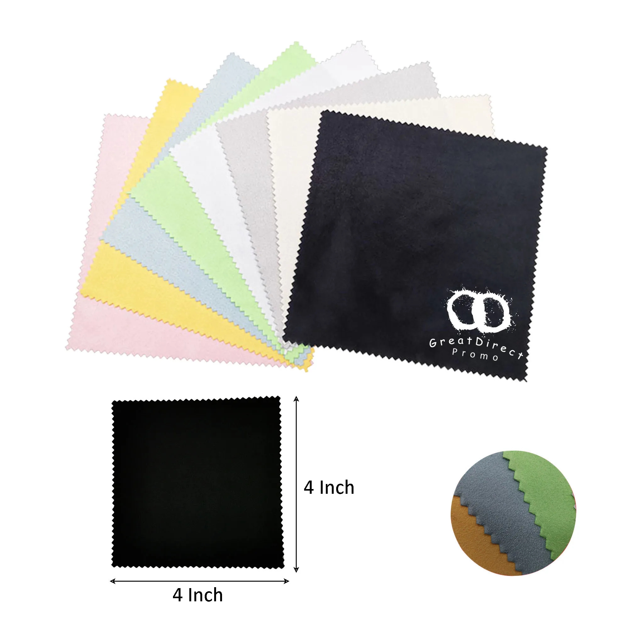 Microfiber Suede Glasses Cleaning Cloth 12