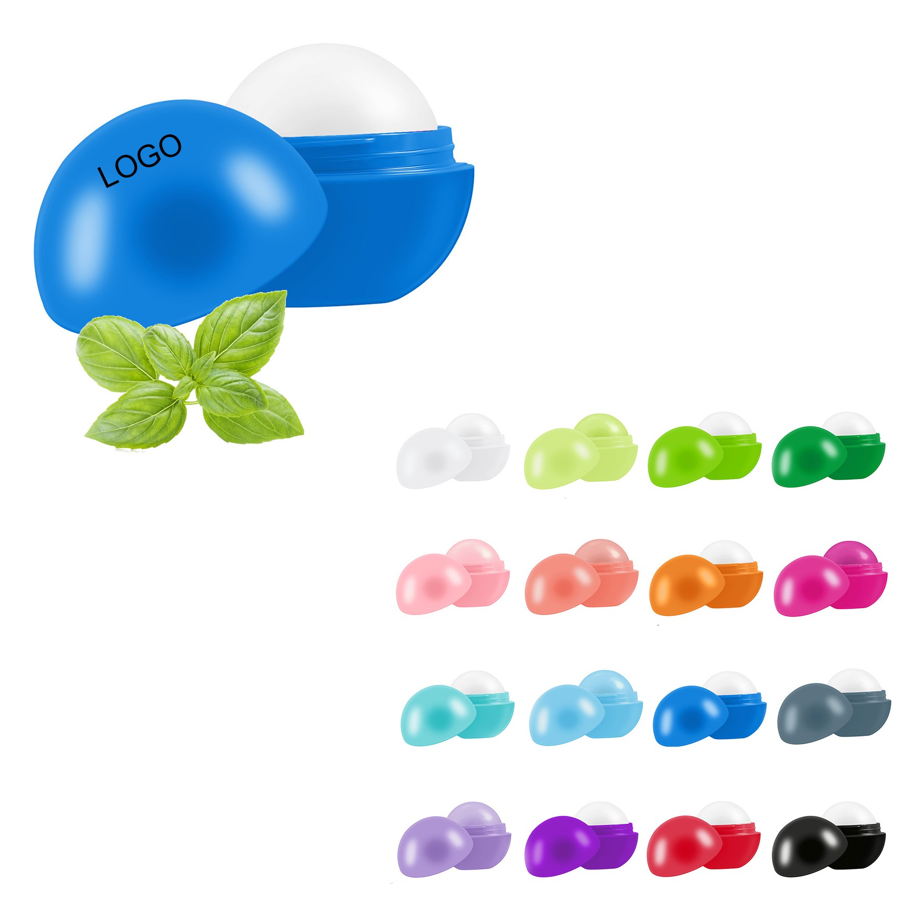 Round Matte Vanilla Lip Balm