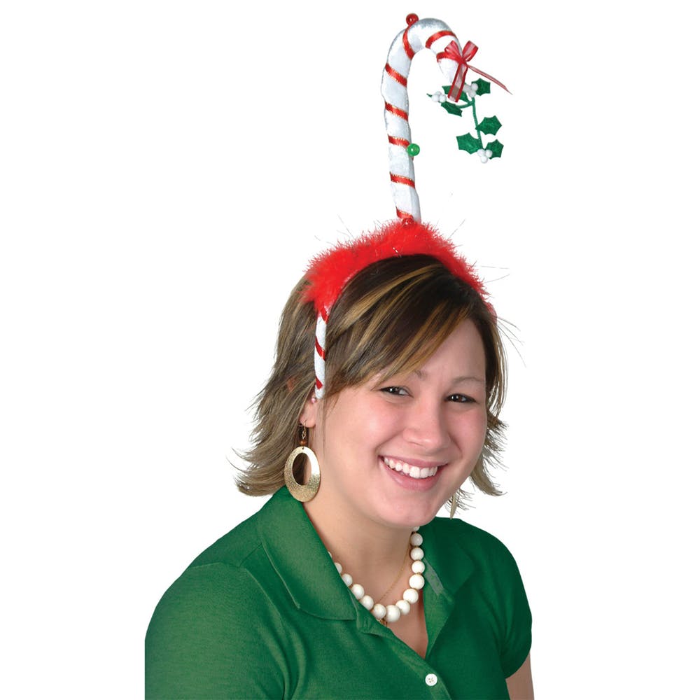 Mistletoe Candy Cane Headbands 3