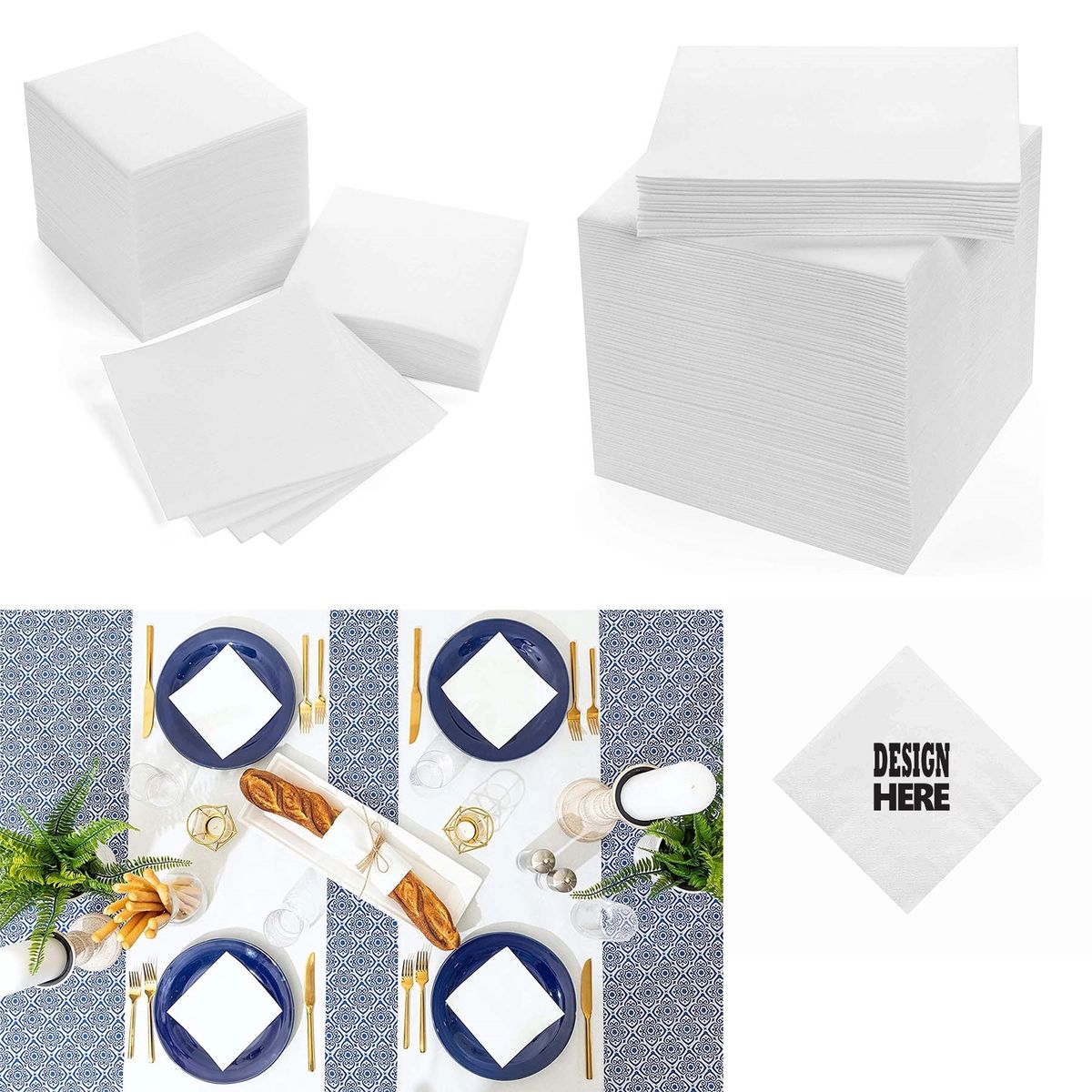2 Ply Beverage Napkins 5