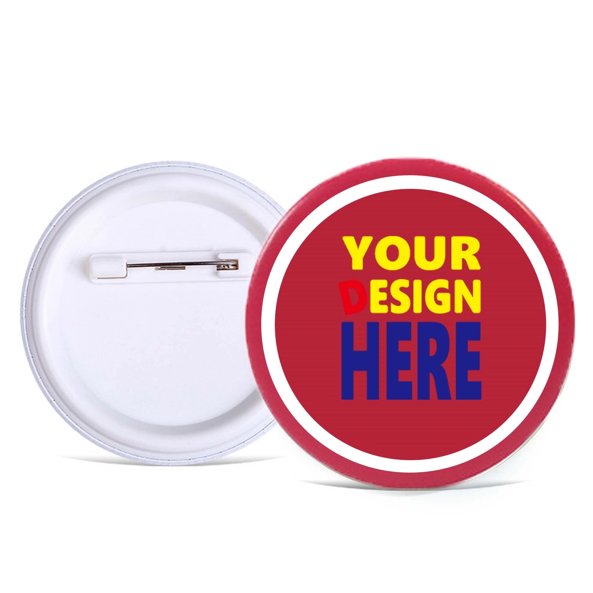 Full Color Round Button w/Safety Pin MOQ50 4
