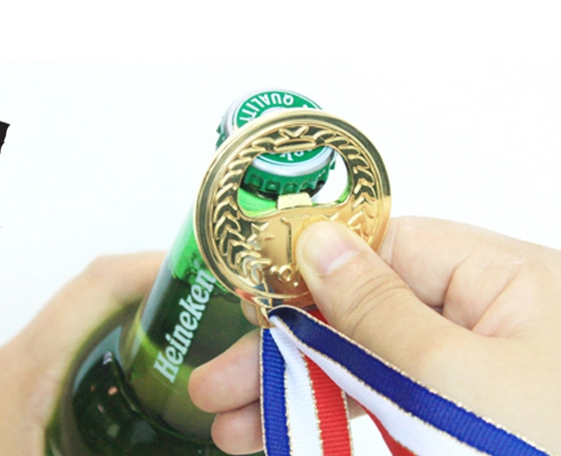 Medal Bottle Opener in Gold