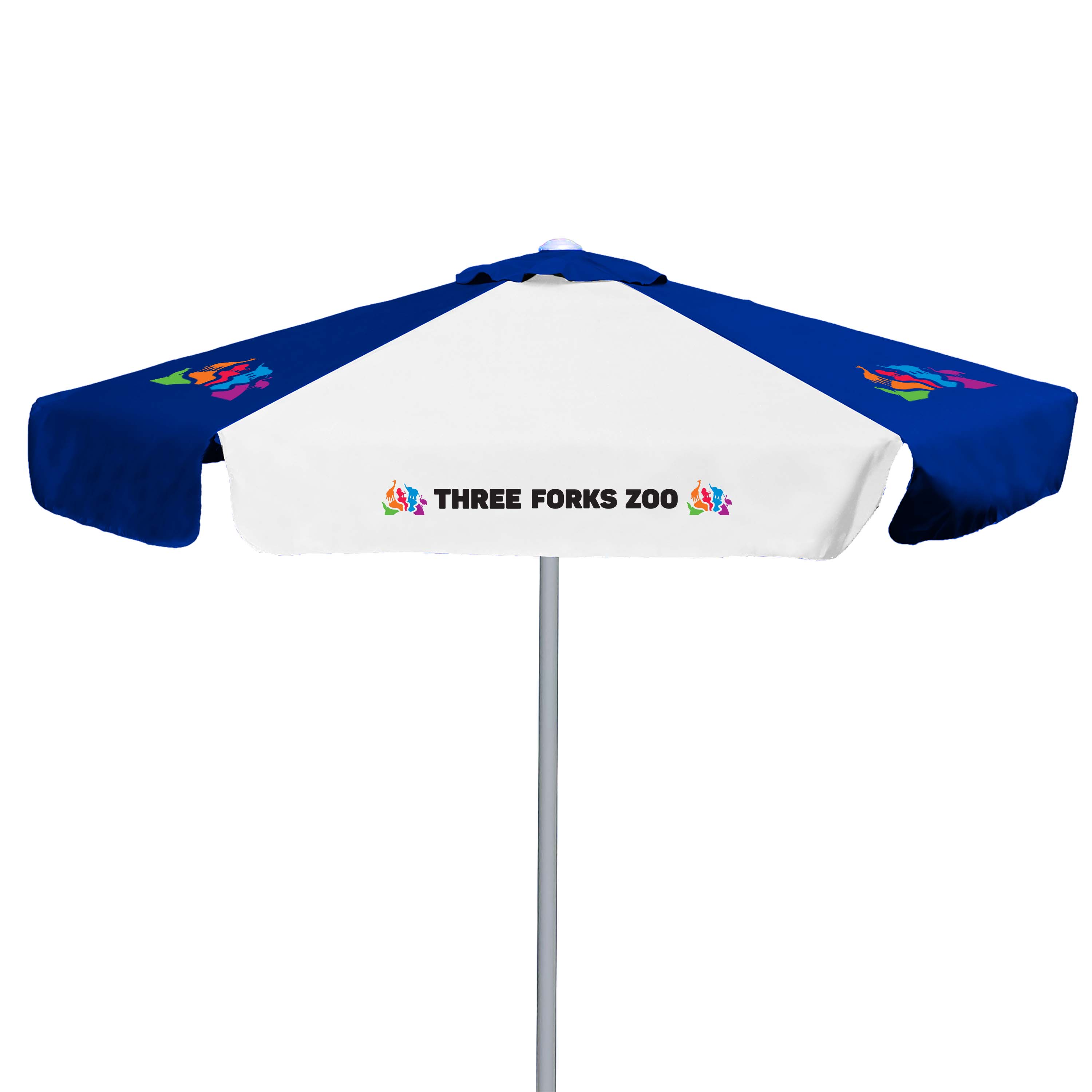 7' E-Z Glide Market Umbrella Kit with Valance (6 Imprints) 6