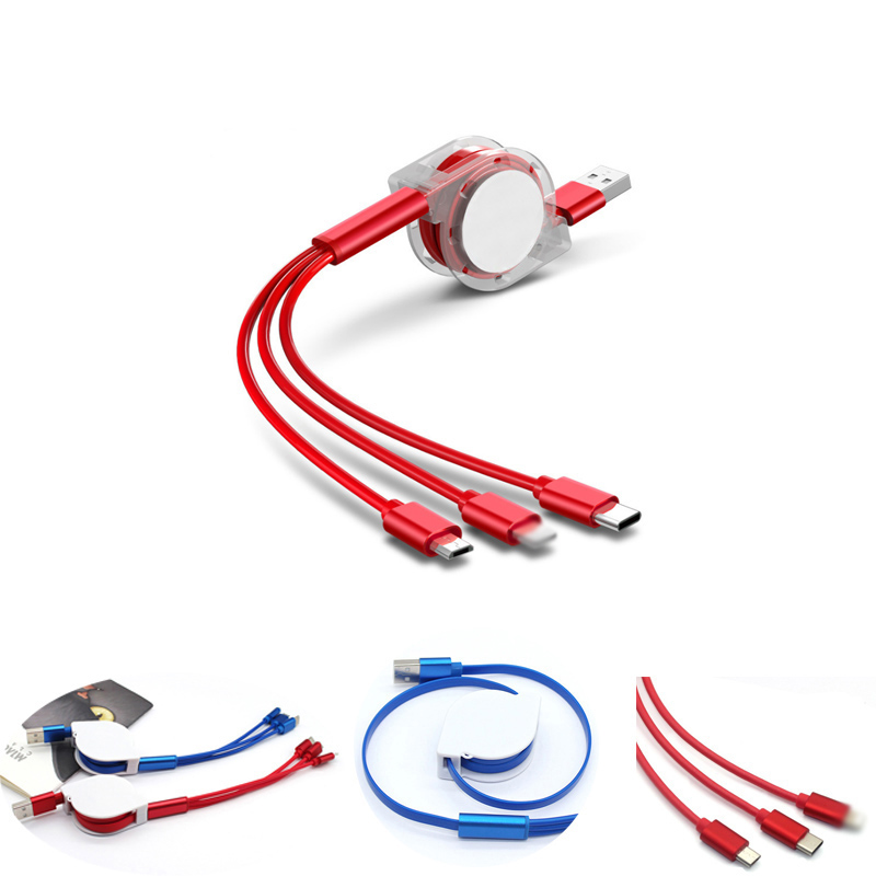 3-in-1 Retractable Charging Cable