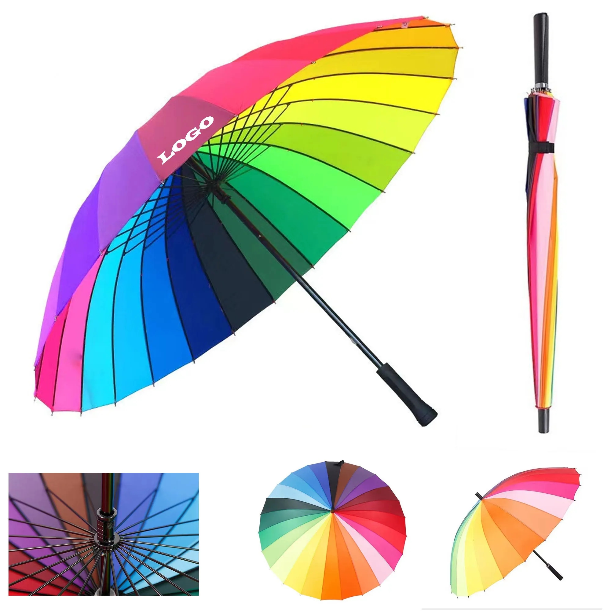 Golf Umbrella - Rainbow Colors