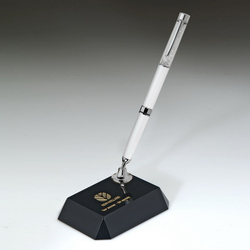 Black Crystal Pen Set w/ White pen_D711CA